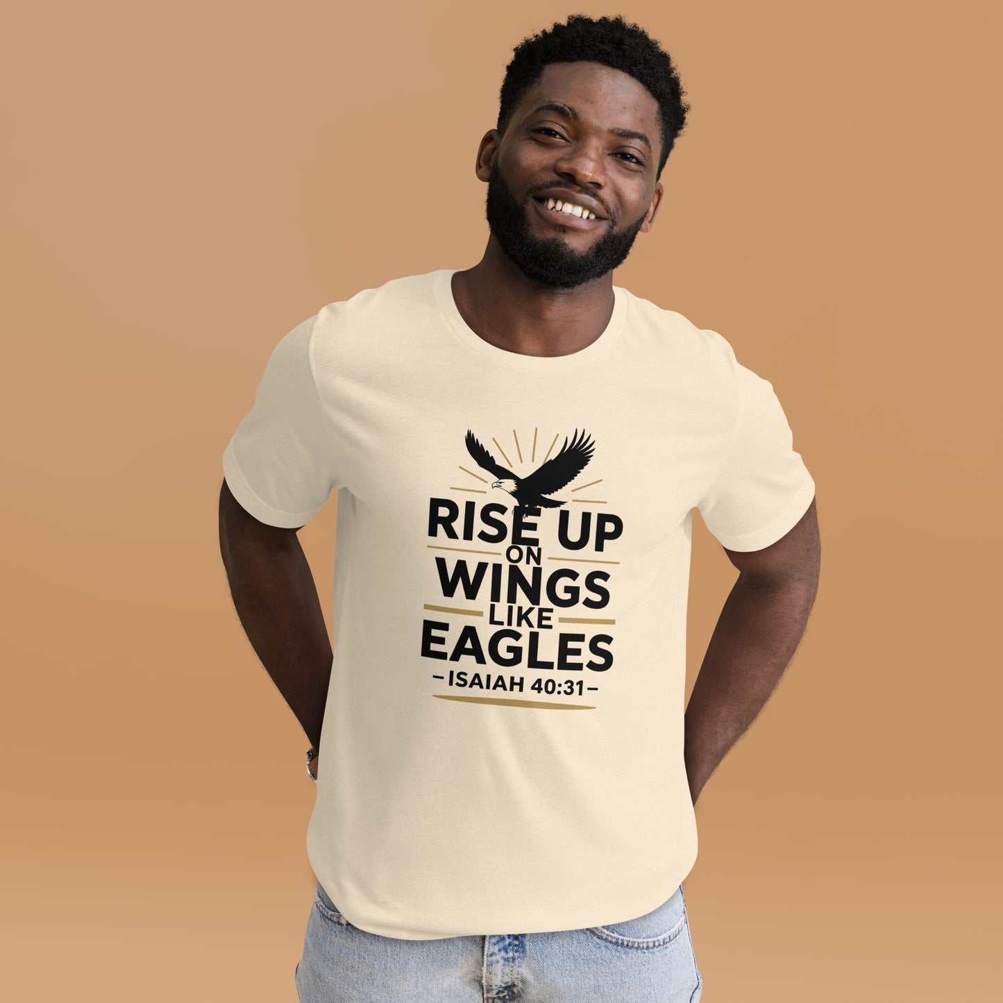Faith-based scripture men’s t-shirt inspirational design