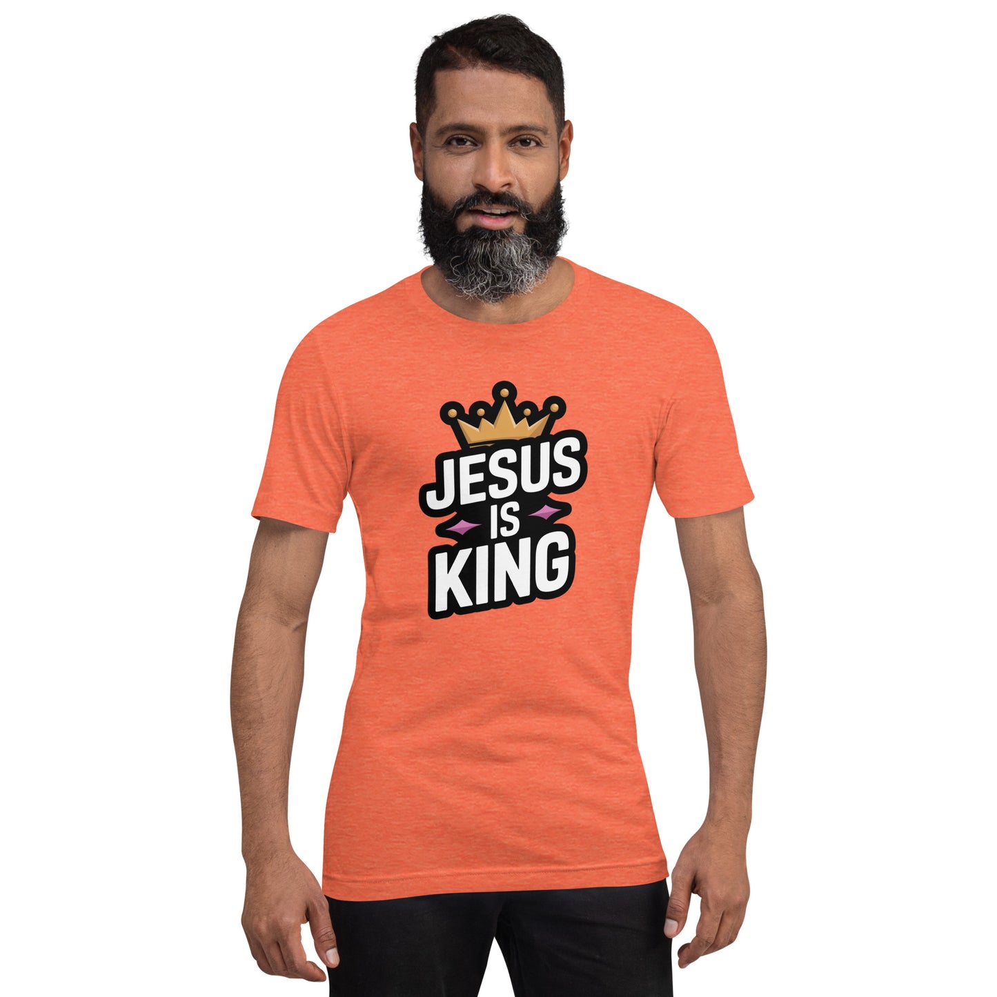 Faith-based men’s shirt proclaiming Jesus Is King