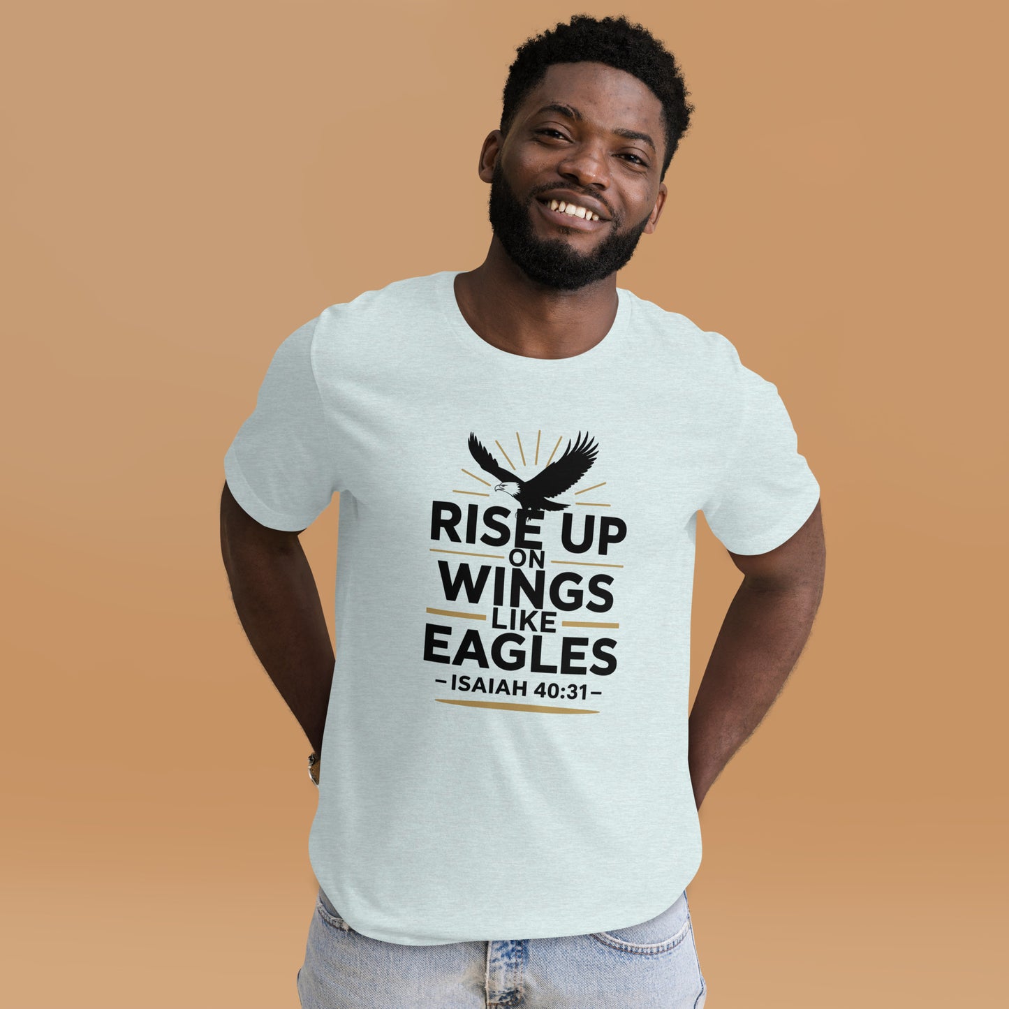 Faith-based scripture men’s t-shirt inspirational design