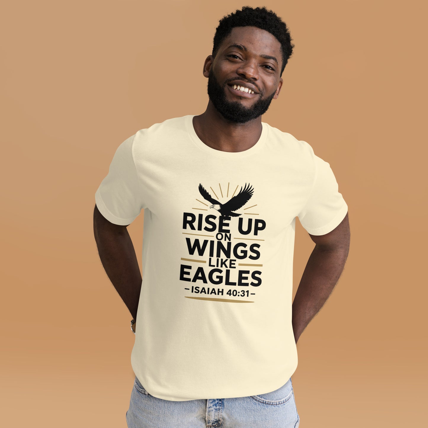 Faith-based scripture men’s t-shirt inspirational design