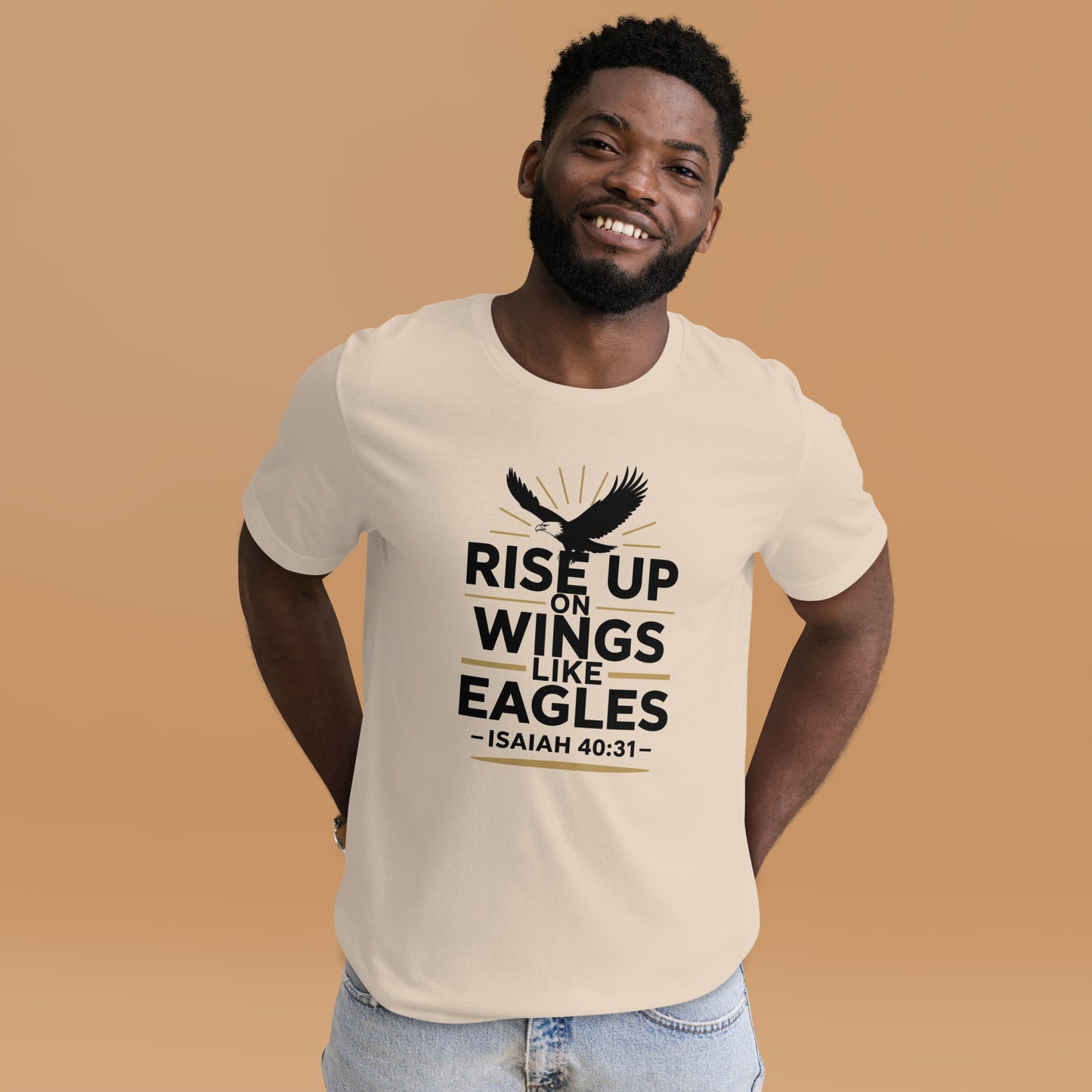Faith-based scripture men’s t-shirt inspirational design