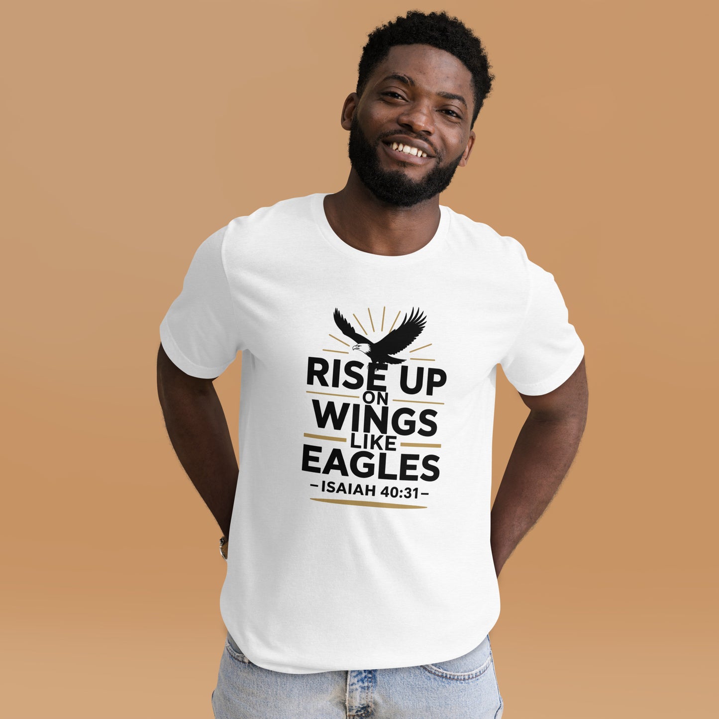 Faith-based scripture men’s t-shirt inspirational design