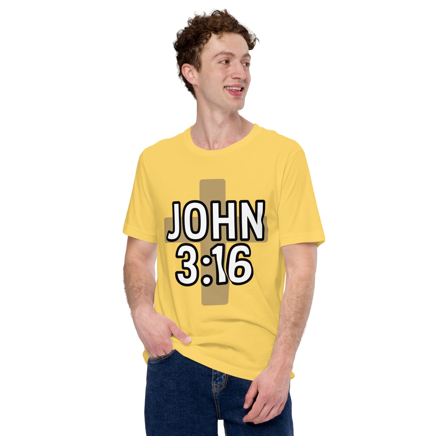 Christian men’s scripture shirt John 3:16
