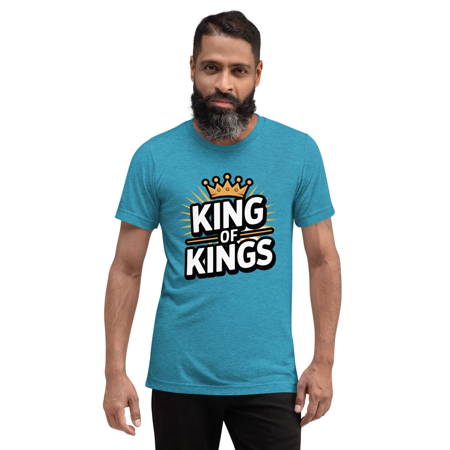 Faith-based men’s t-shirt vintage fitted King of Kings design