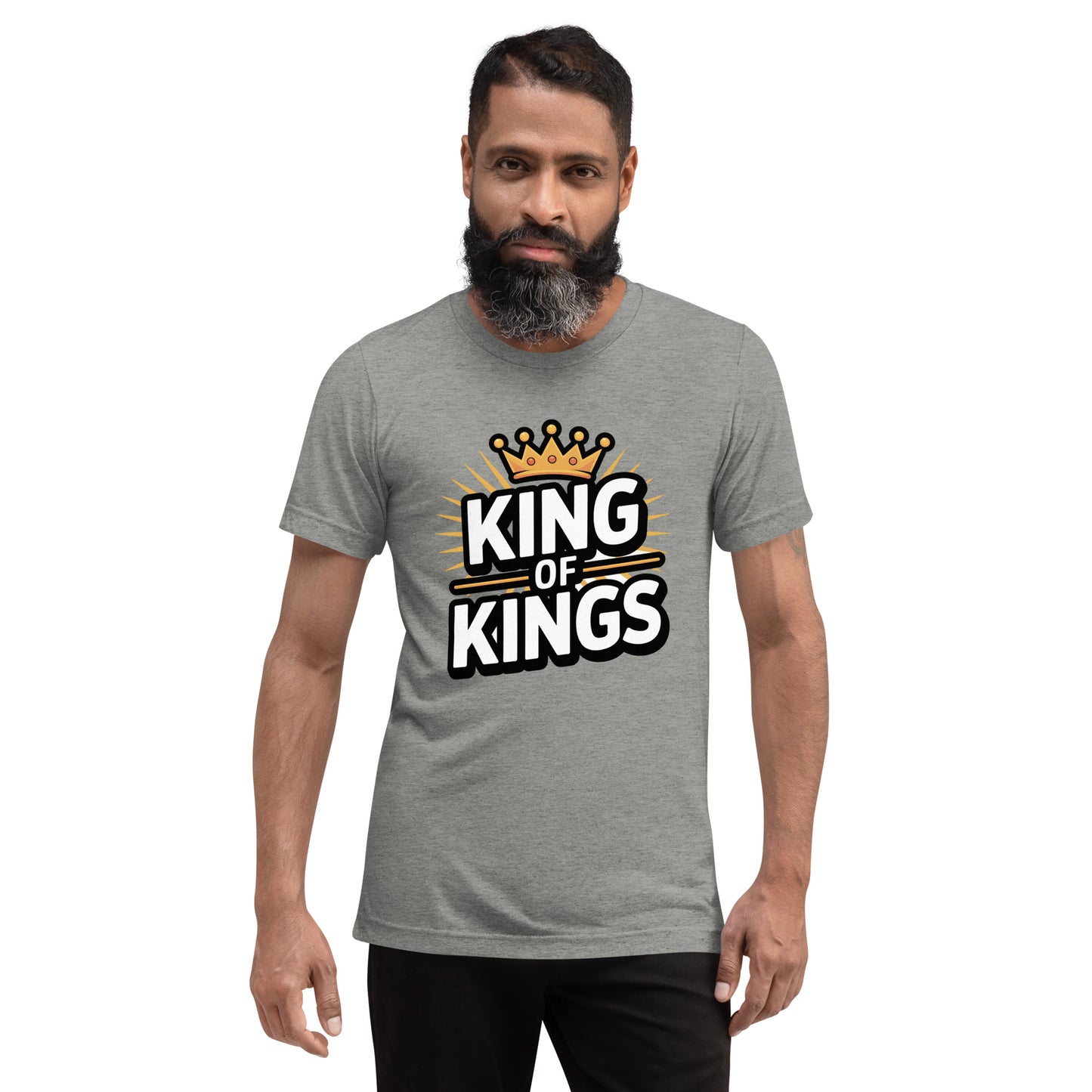 Faith-based men’s t-shirt vintage fitted King of Kings design