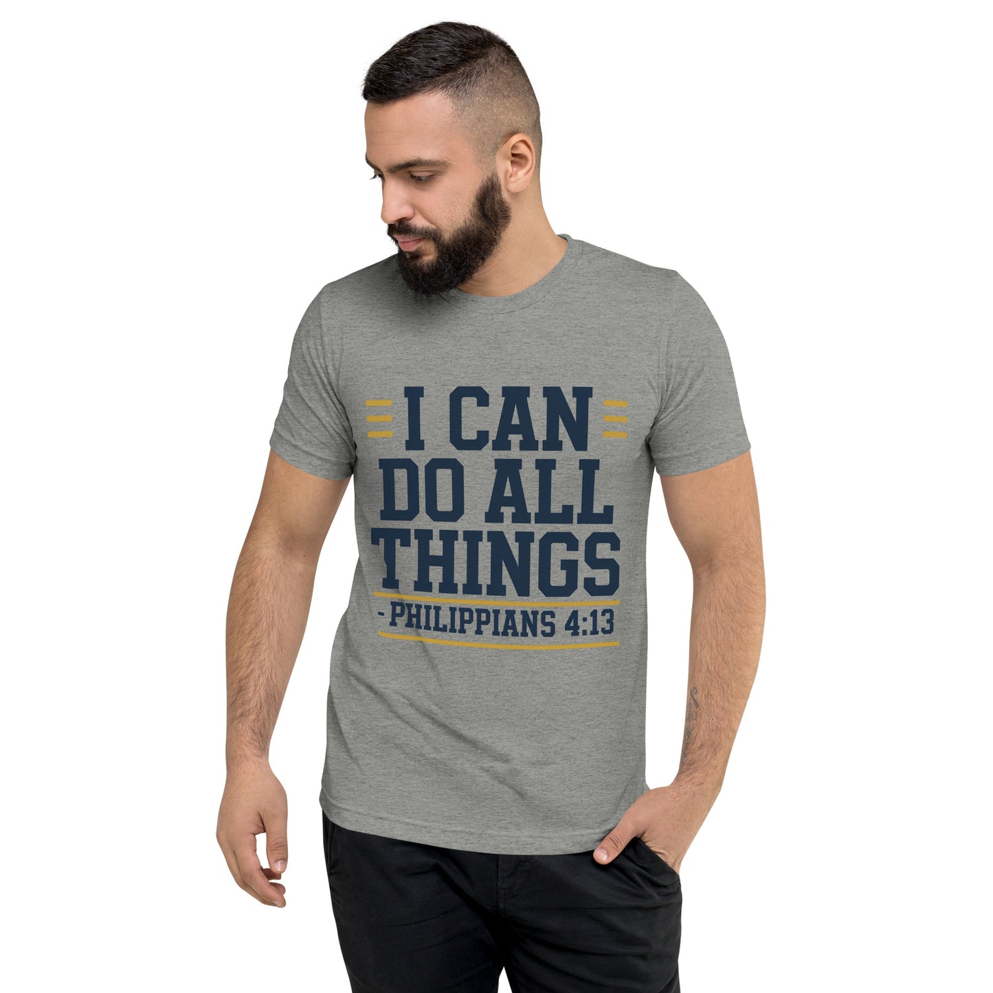 Bible verse shirt for men inspirational Christian apparel