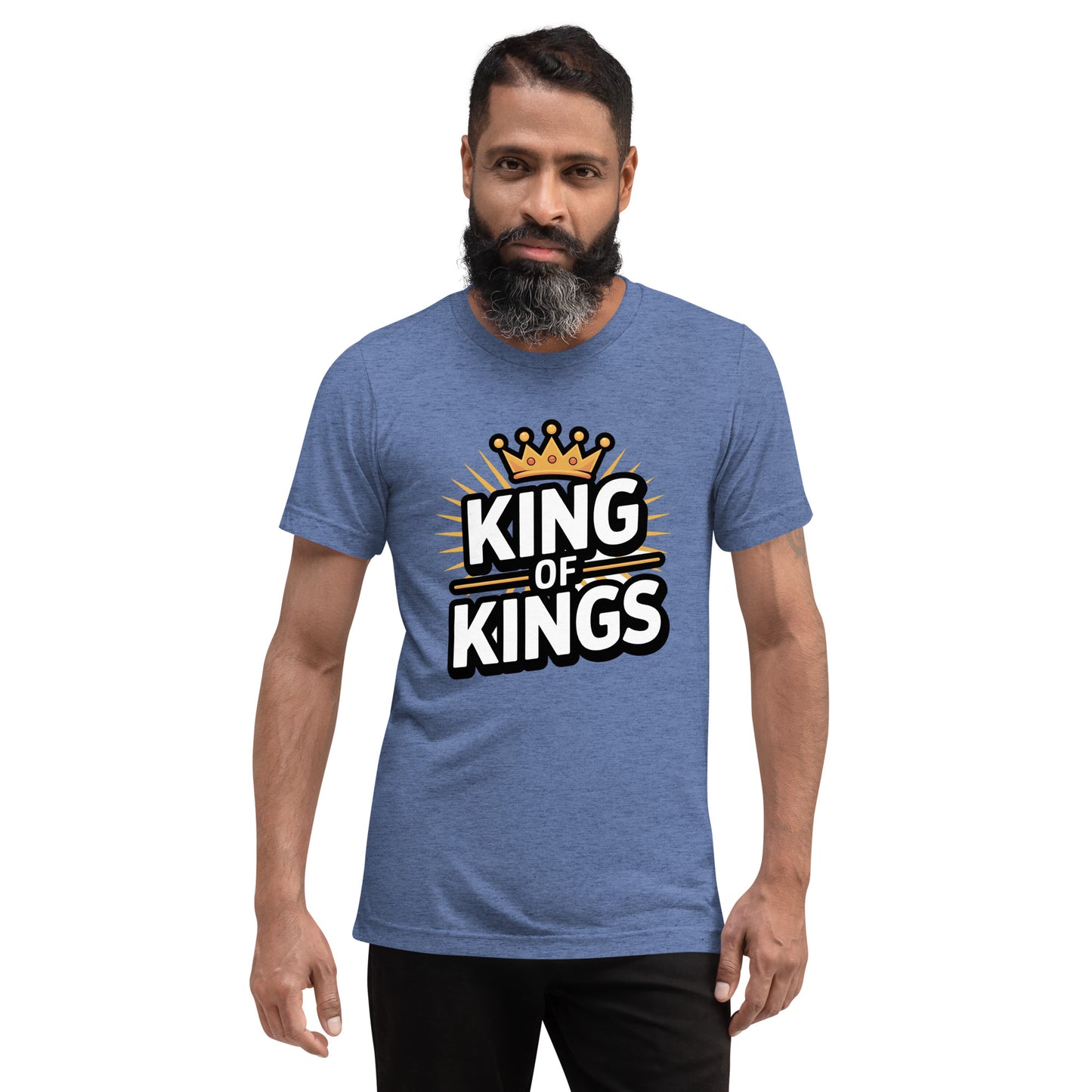 Faith-based men’s t-shirt vintage fitted King of Kings design