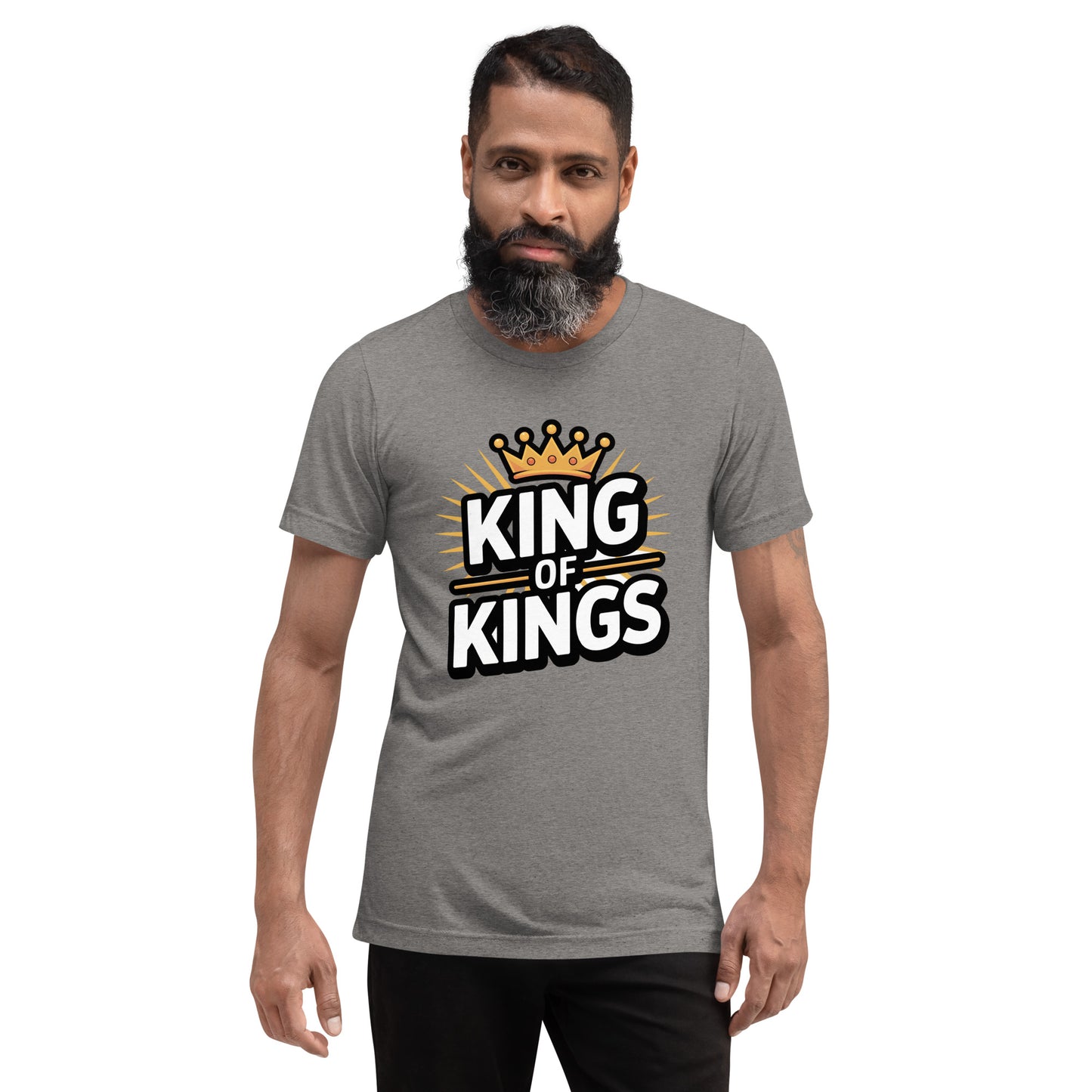 Faith-based men’s t-shirt vintage fitted King of Kings design