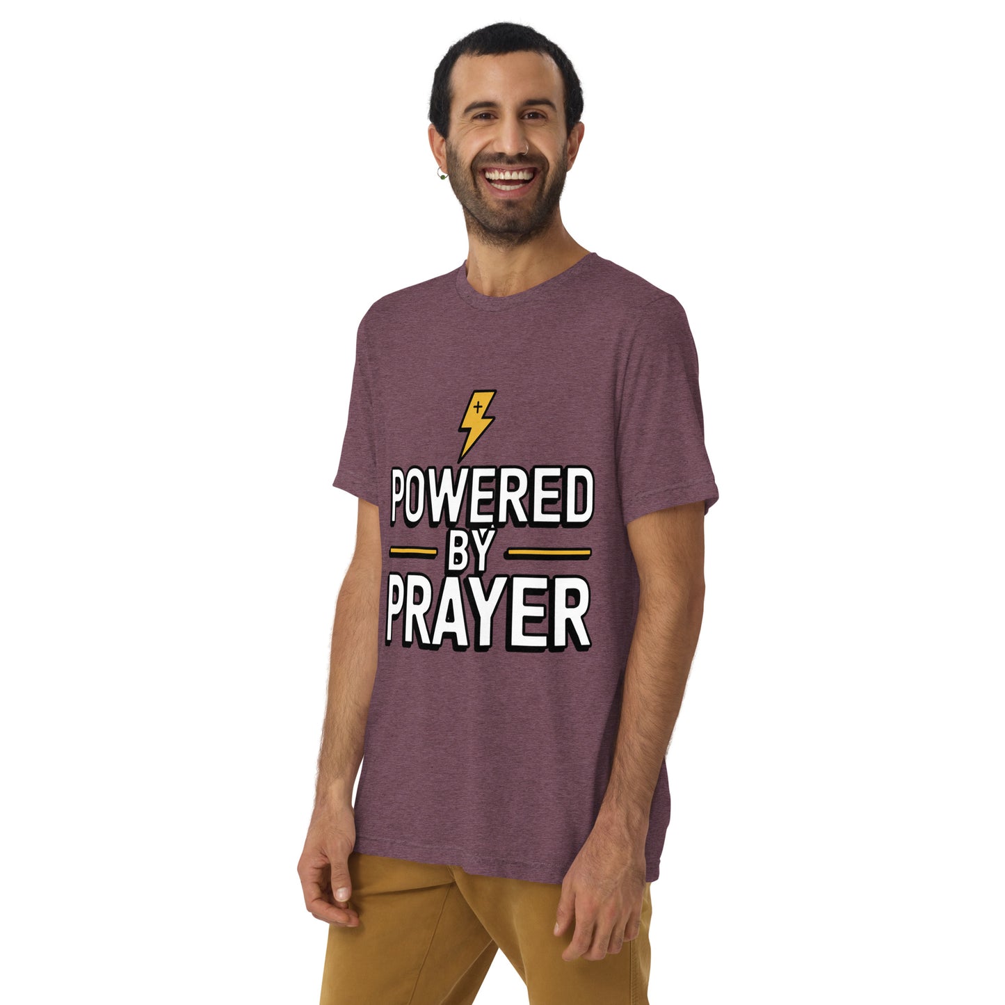 Faith-based men’s scripture shirt prayer theme