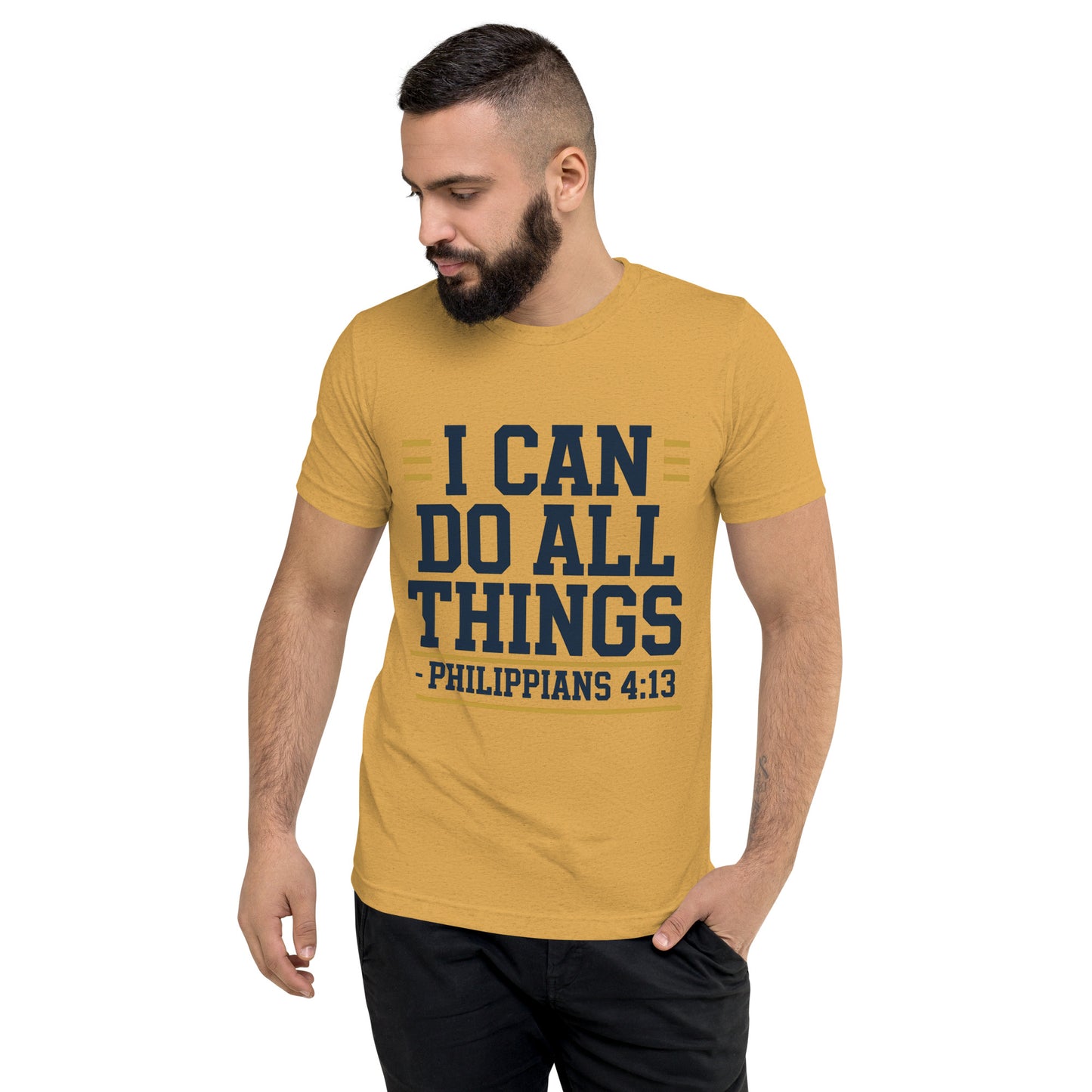 Bible verse shirt for men inspirational Christian apparel