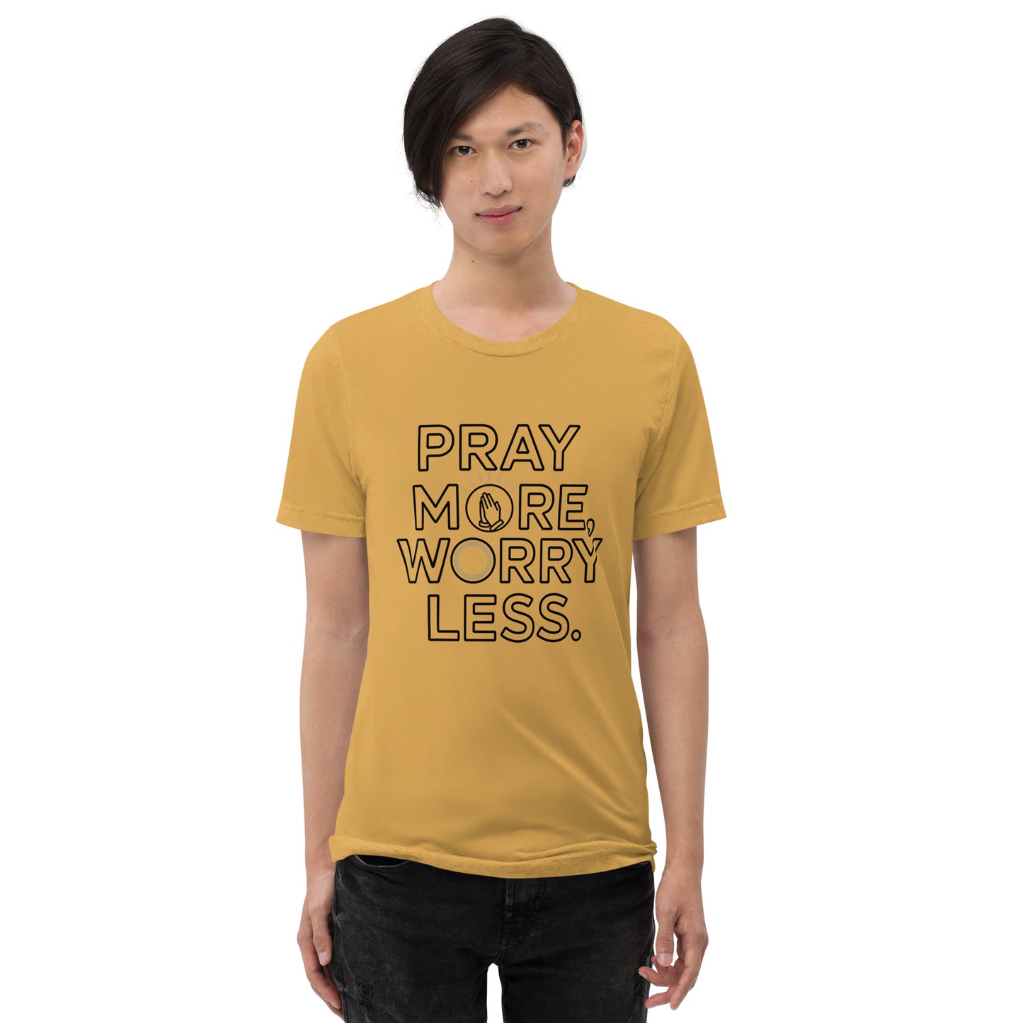 Faith-based men’s vintage fitted scripture tee