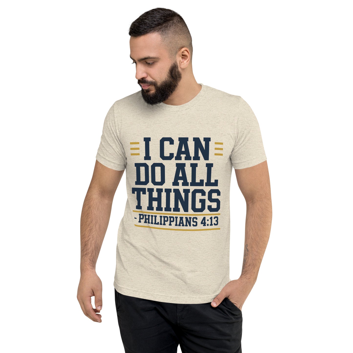 Bible verse shirt for men inspirational Christian apparel