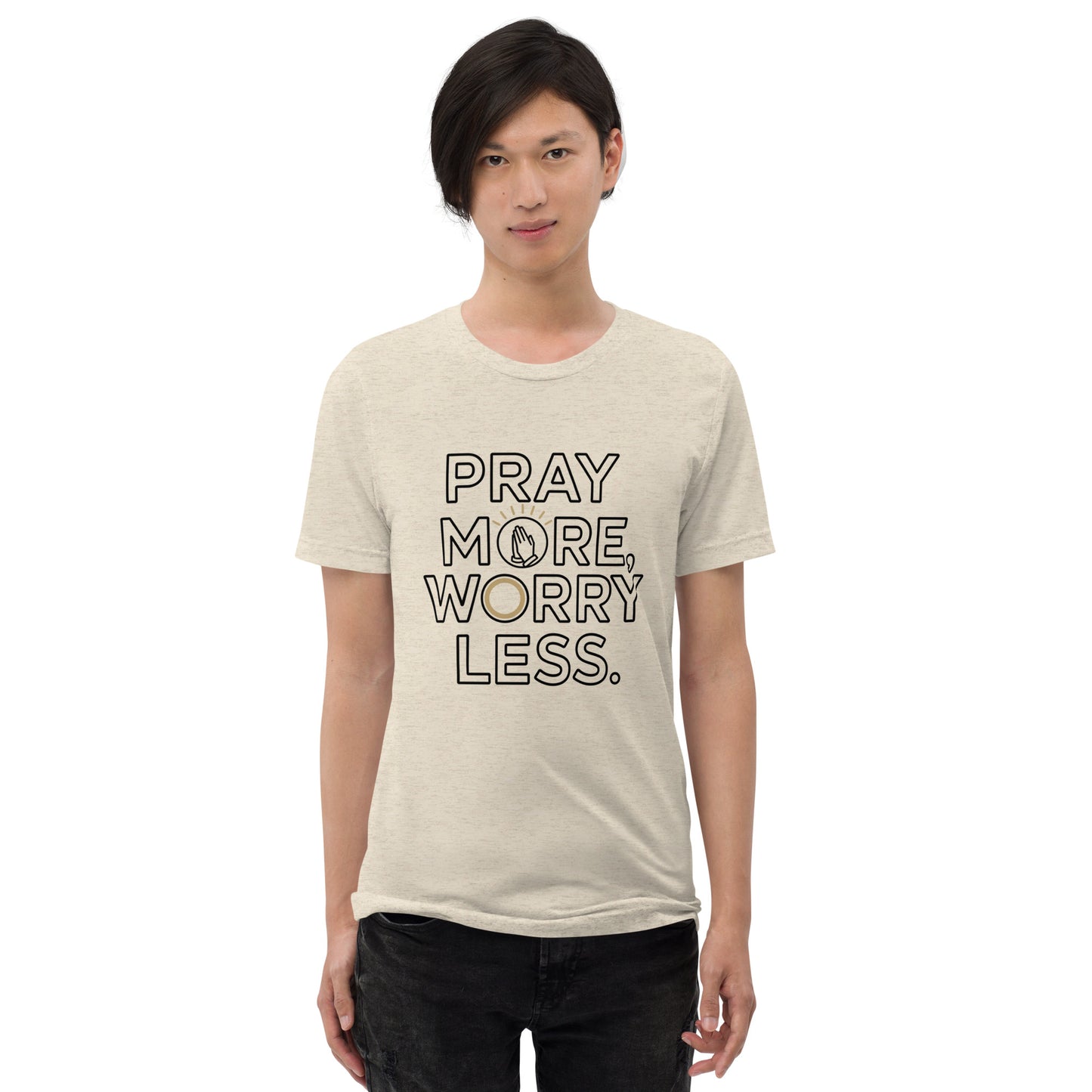 Faith-based men’s vintage fitted scripture tee