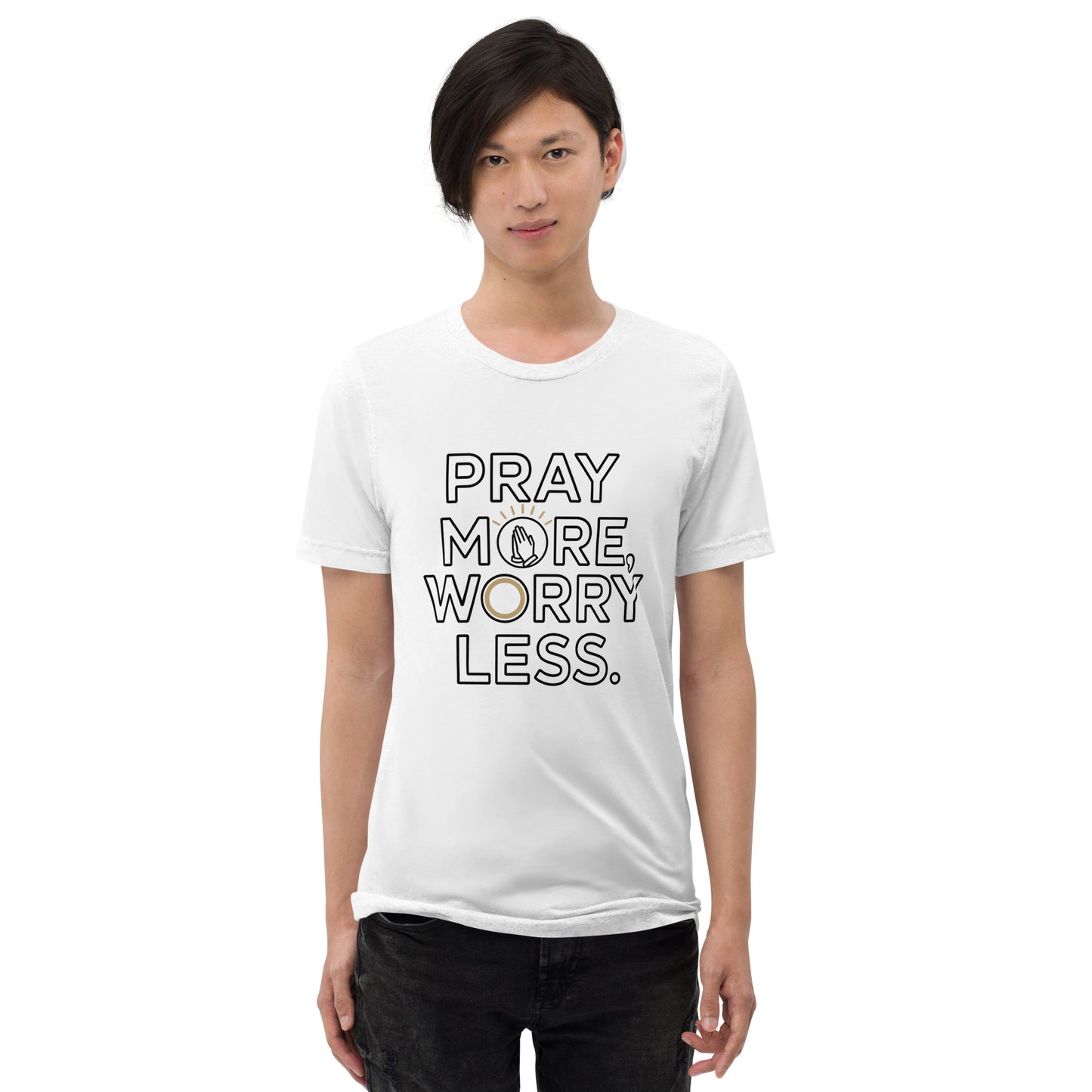 Faith-based men’s vintage fitted scripture tee