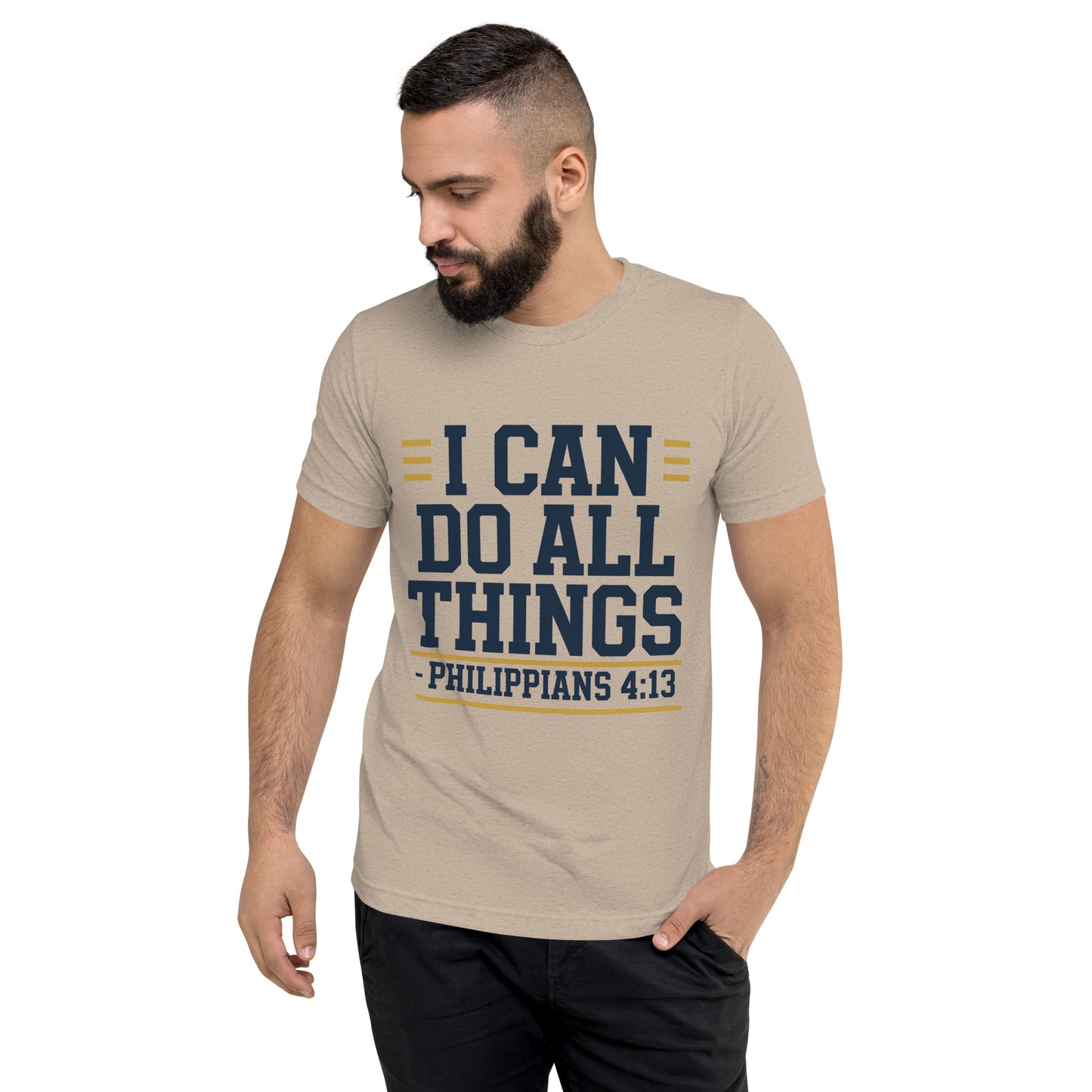 Bible verse shirt for men inspirational Christian apparel