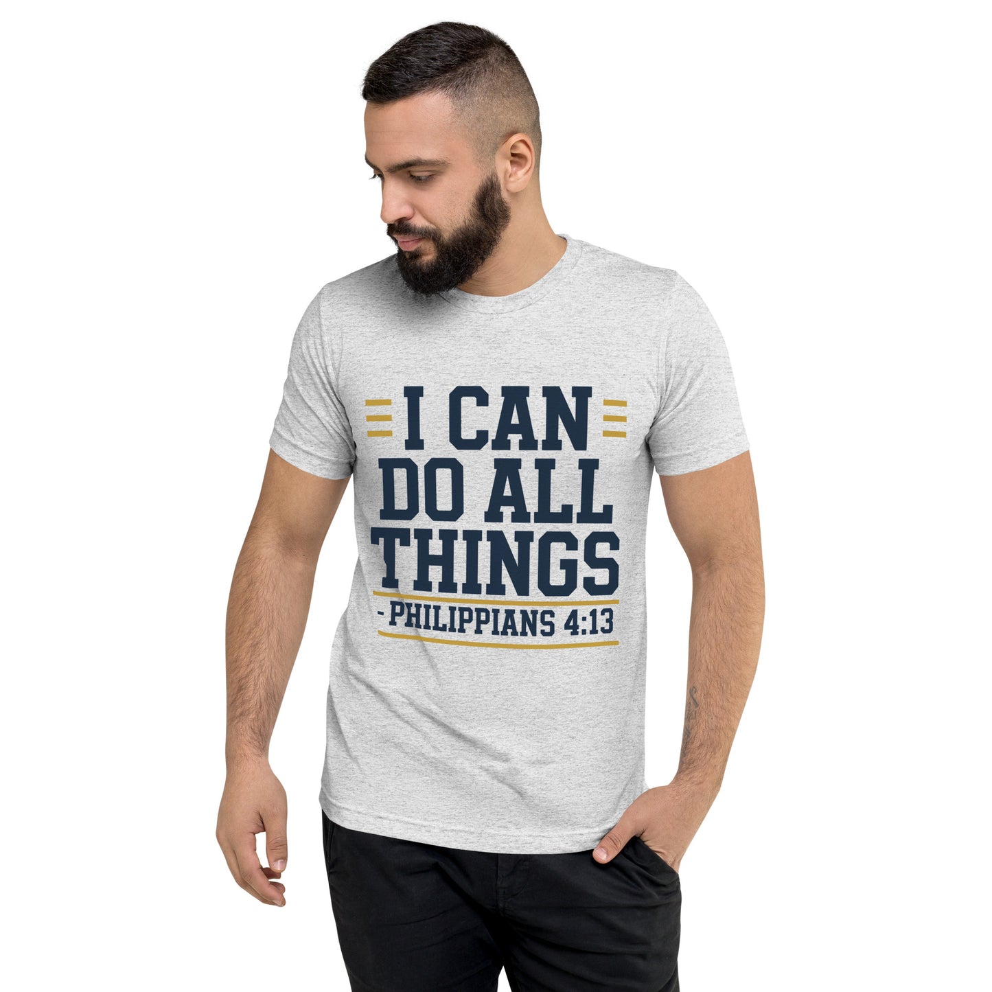 Bible verse shirt for men inspirational Christian apparel