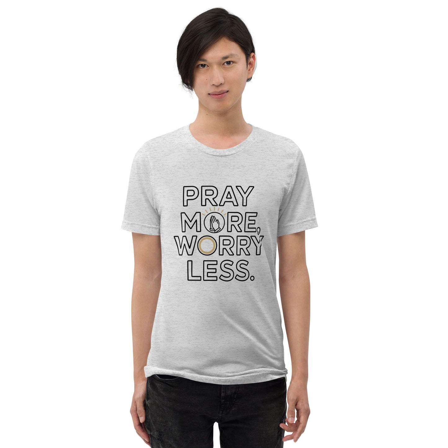 Faith-based men’s vintage fitted scripture tee