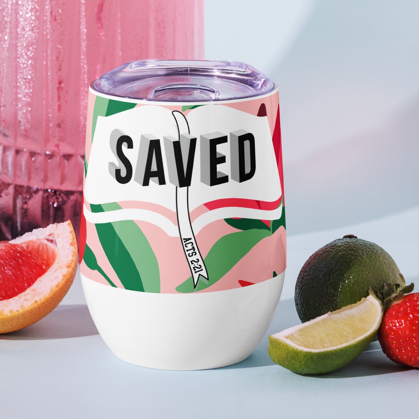Faith-based insulated juice tumbler for church events and outdoor parties