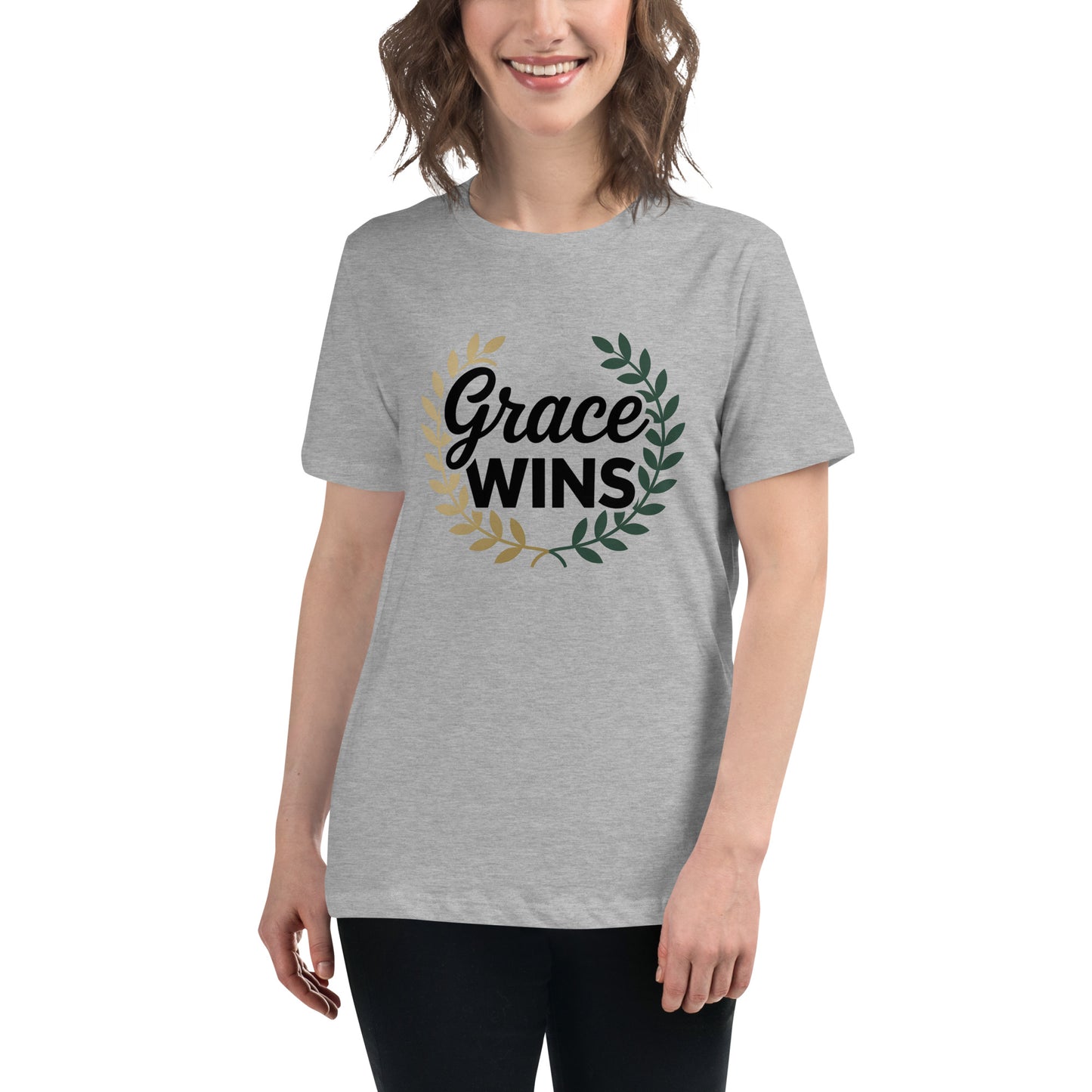 Grace Wins Christian women’s relaxed t-shirt