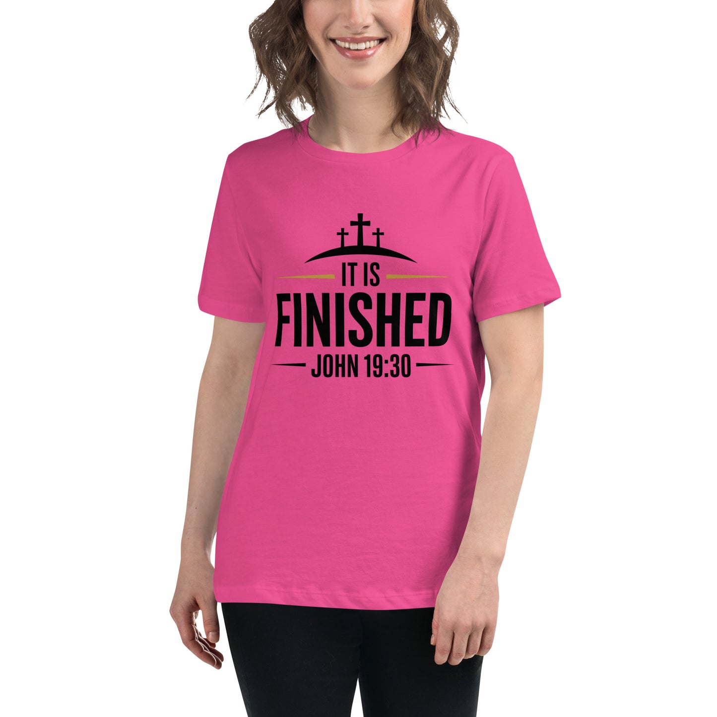 Women’s Christian t-shirt It Is Finished John 19:30
