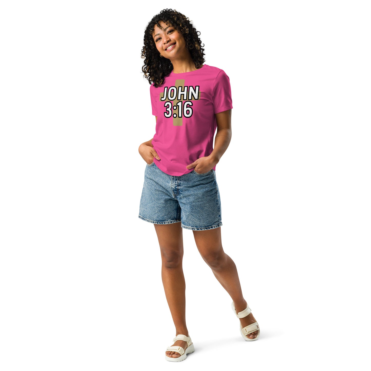 Women’s Christian t-shirt John 3:16 design