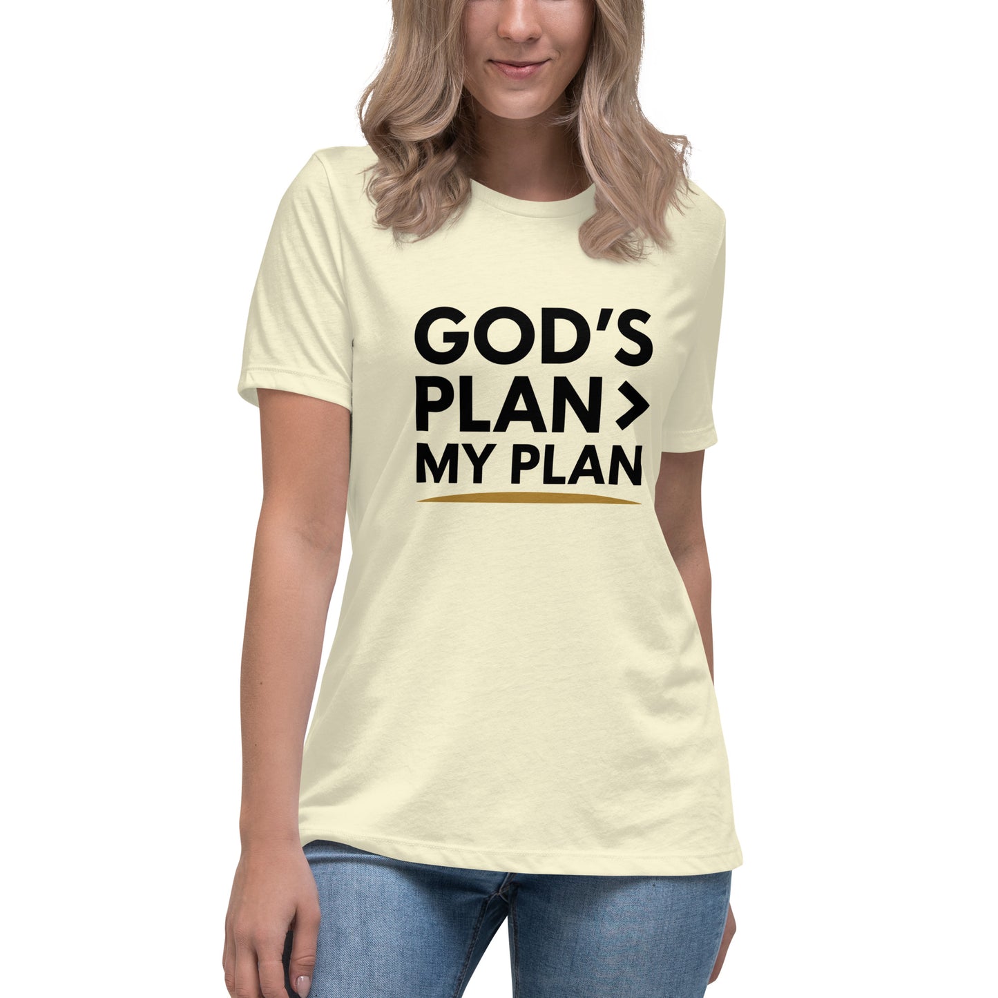 Faith-based relaxed fit women’s tee