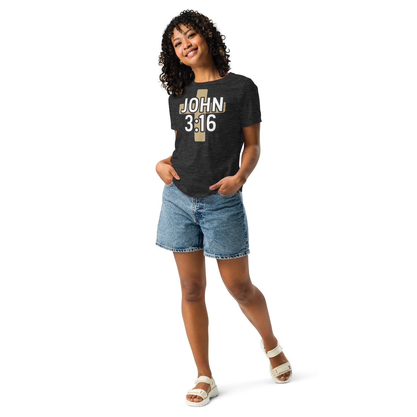 Women’s Christian t-shirt John 3:16 design
