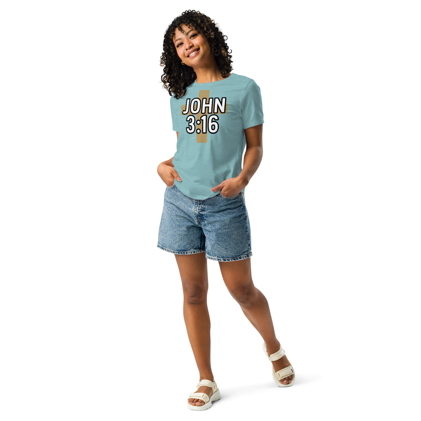 Women’s Christian t-shirt John 3:16 design