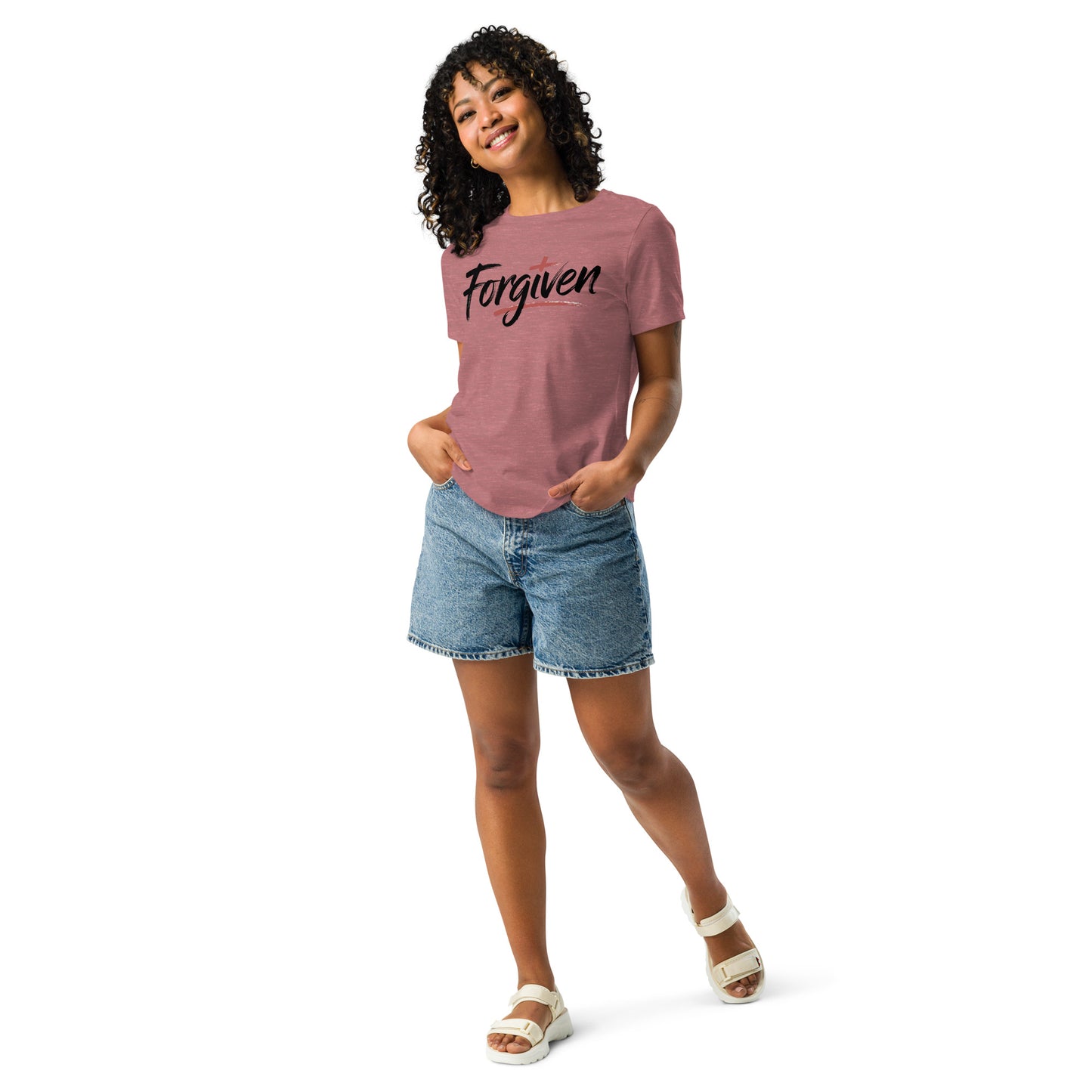 Forgiven Christian women’s relaxed t-shirt