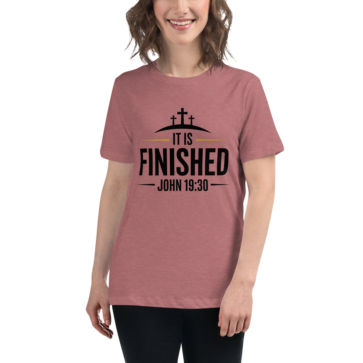 Women’s Christian t-shirt It Is Finished John 19:30