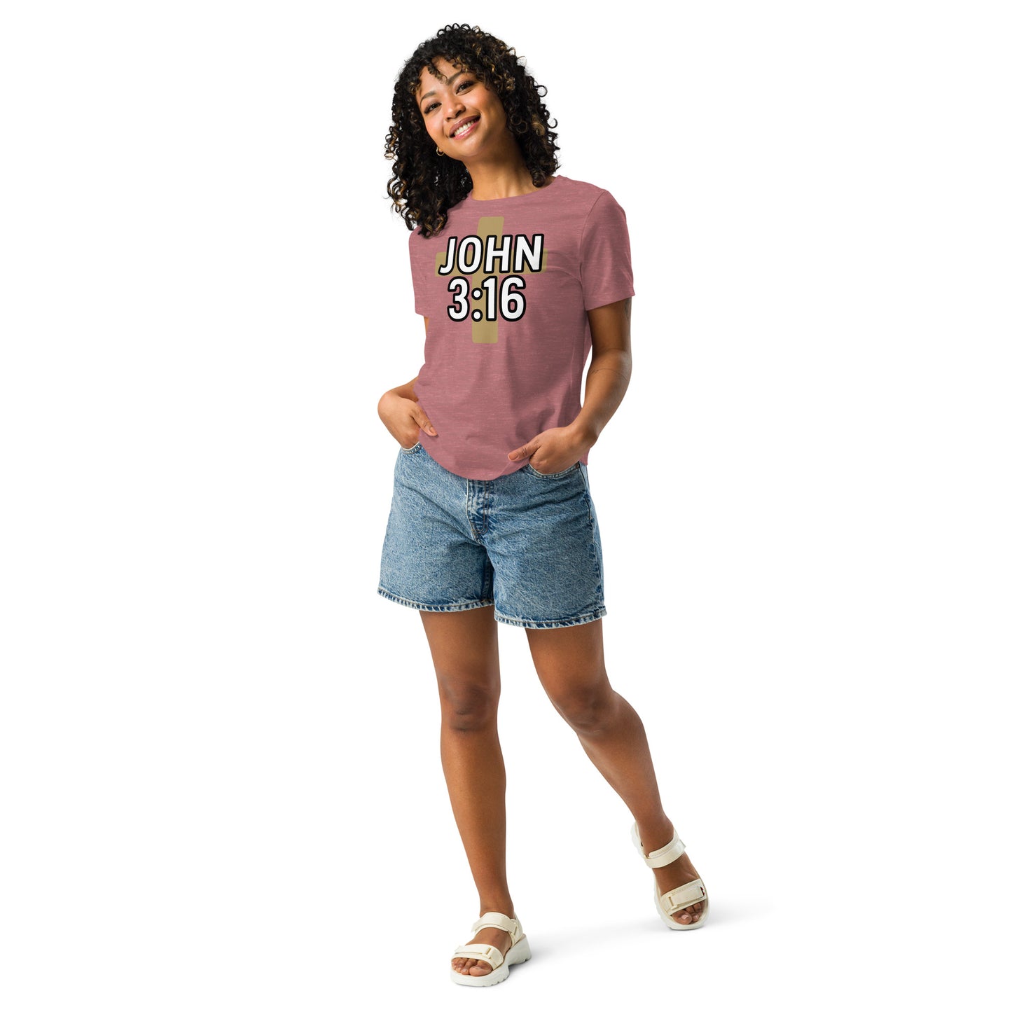 Women’s Christian t-shirt John 3:16 design