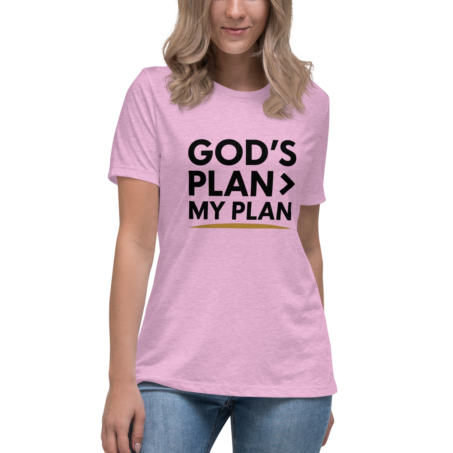 Faith-based relaxed fit women’s tee