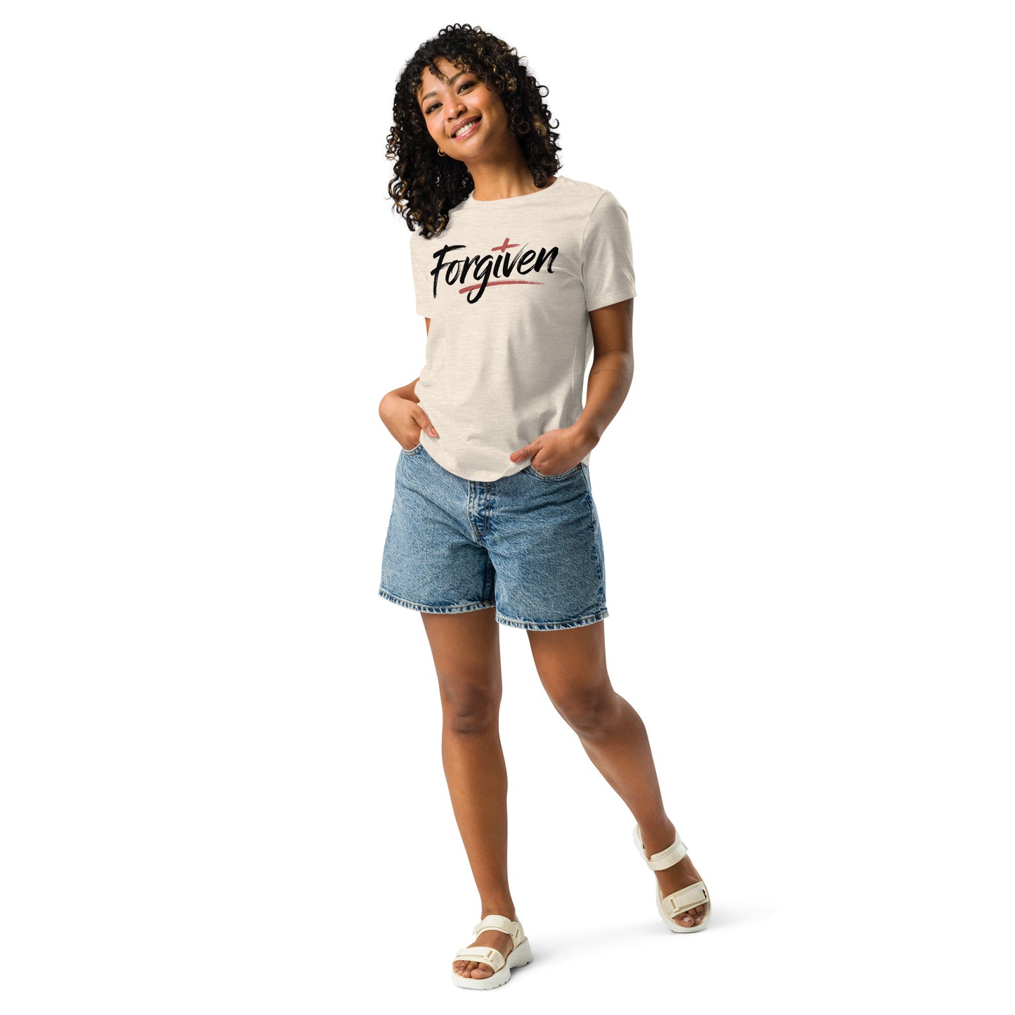 Forgiven Christian women’s relaxed t-shirt
