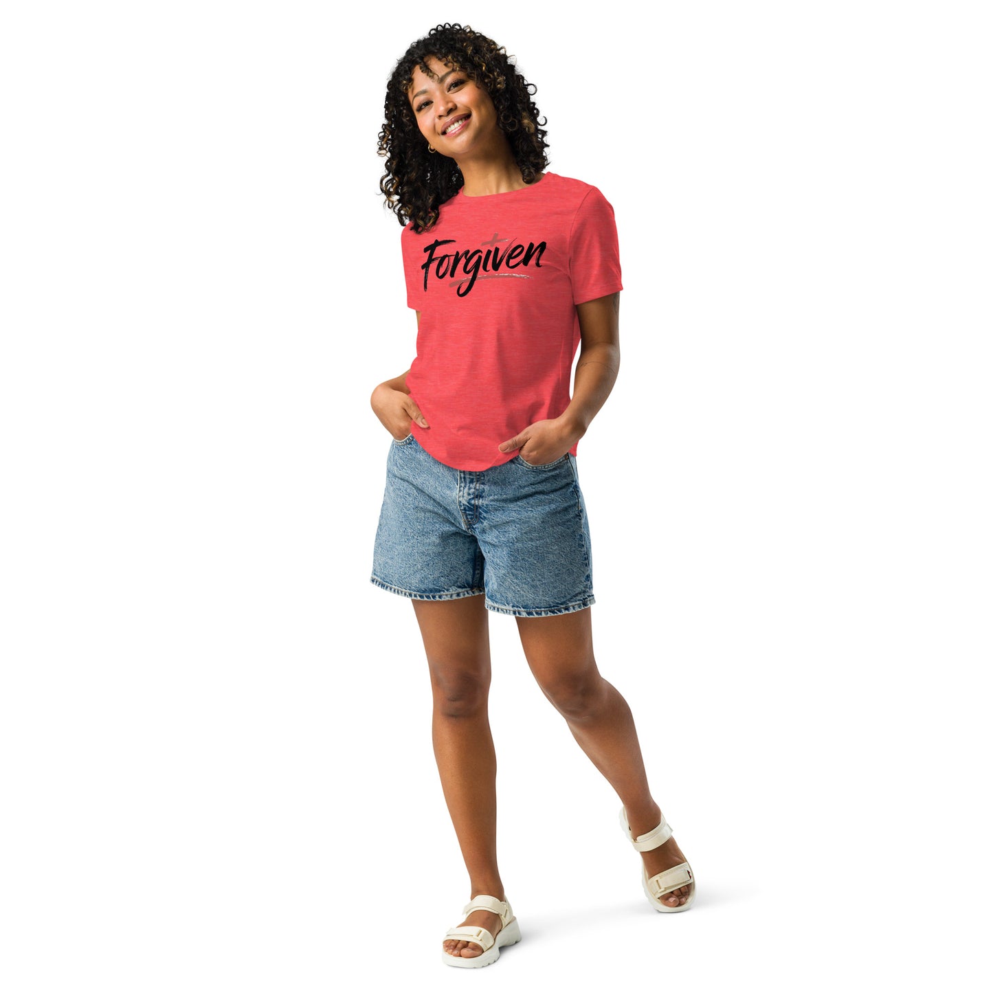 Forgiven Christian women’s relaxed t-shirt