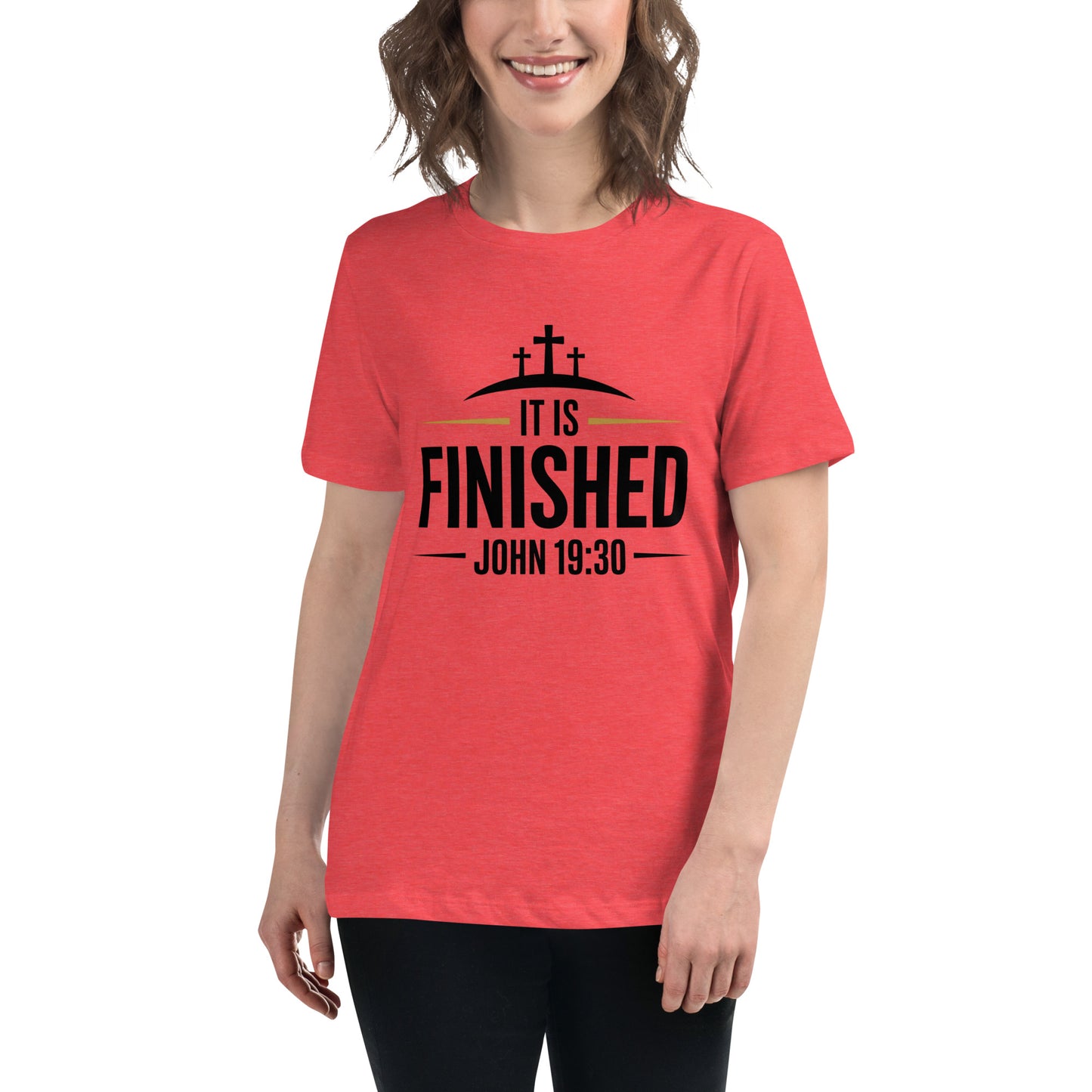 Women’s Christian t-shirt It Is Finished John 19:30