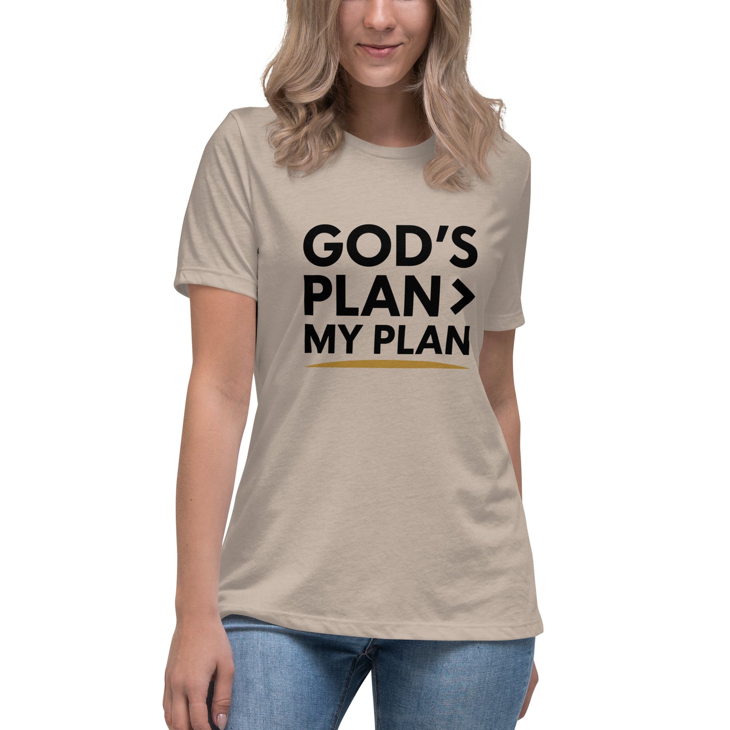 Faith-based relaxed fit women’s tee