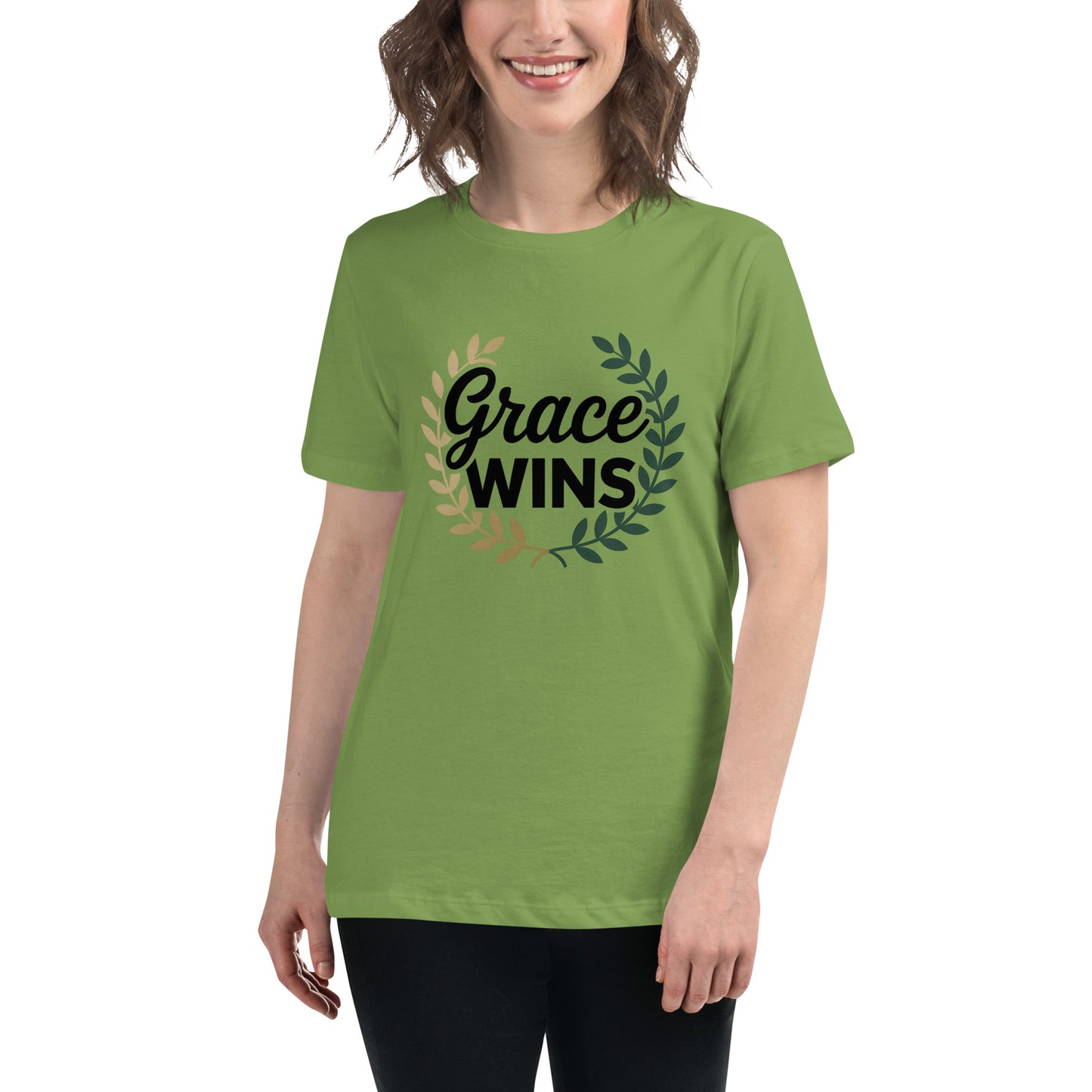 Grace Wins Christian women’s relaxed t-shirt