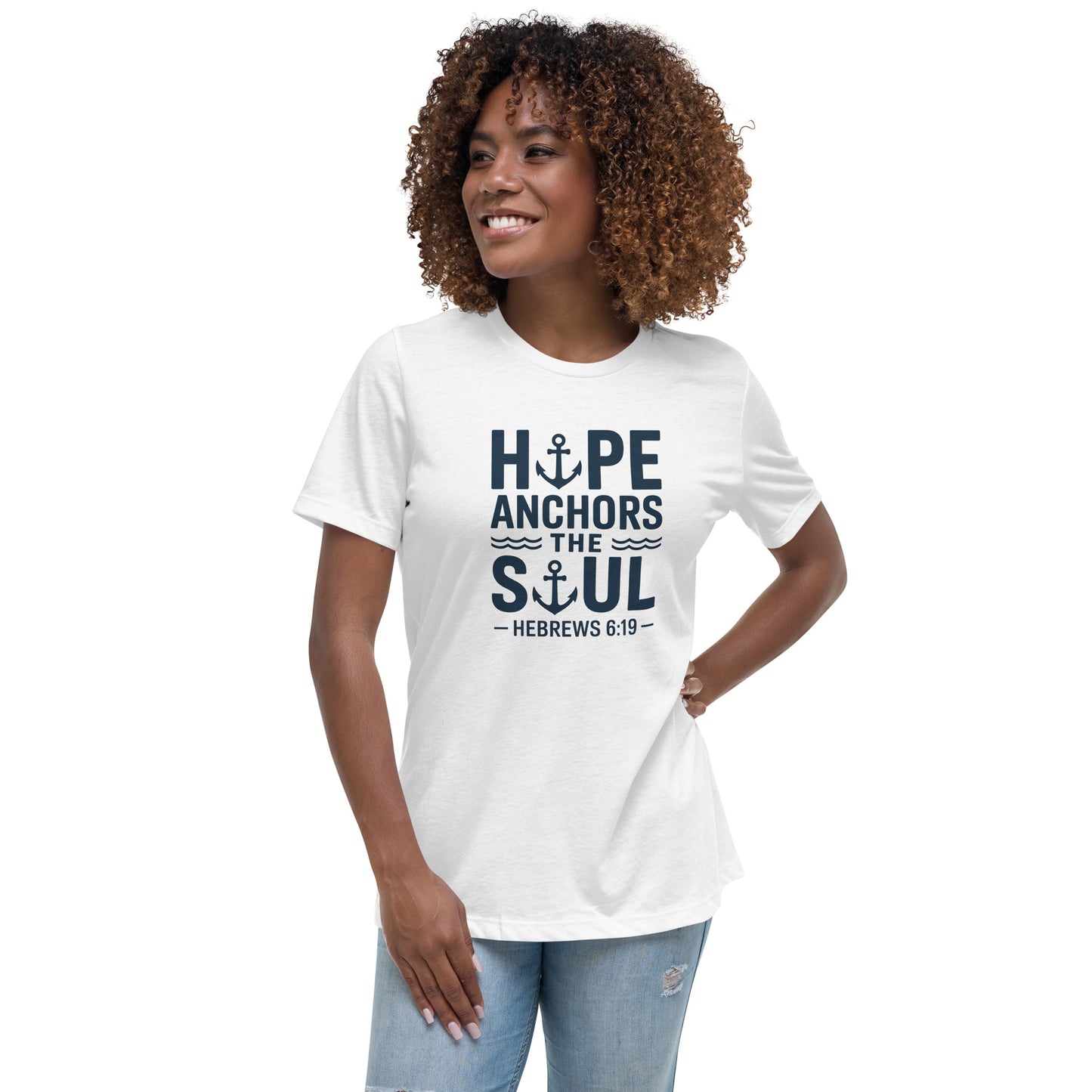 Faith-based relaxed fit women’s tee