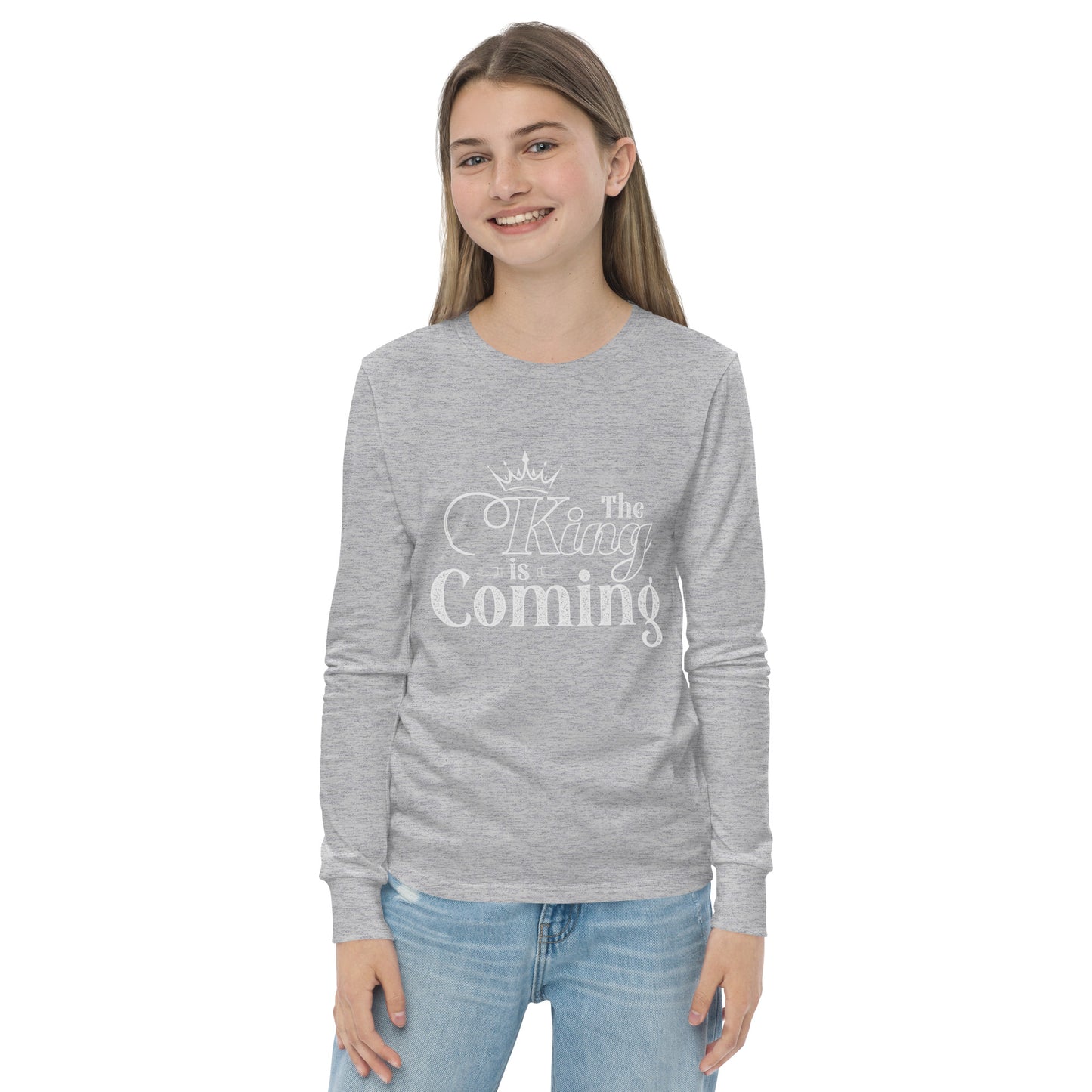 Lightweight Christian kids long sleeve tee with regular fit