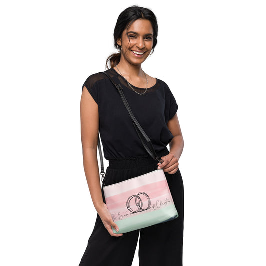 Christian crossbody bag in premium faux leather with adjustable strap