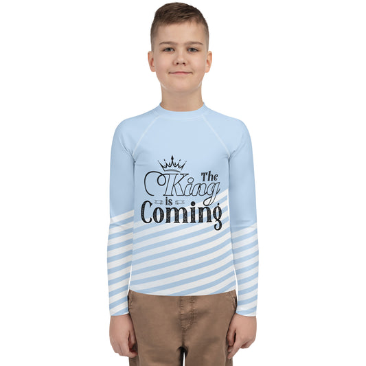 Christian youth rash guard with UPF 50+ sun protection