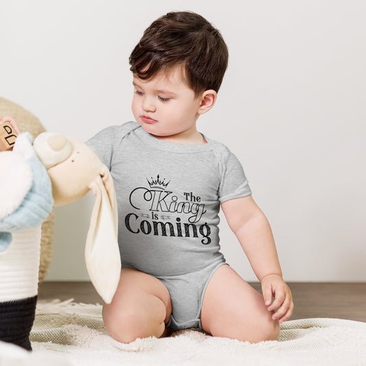Short sleeve infant one piece for Christian baby gift