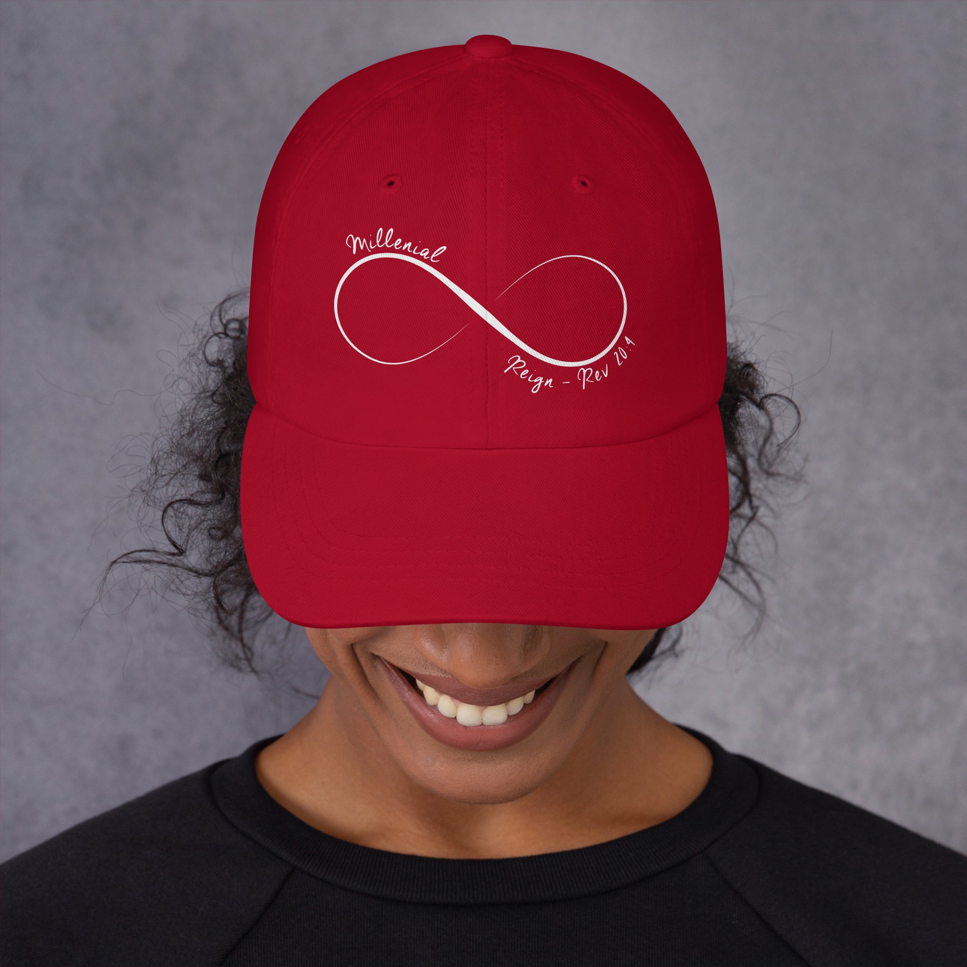 Low-profile Christian cotton twill cap for men and women