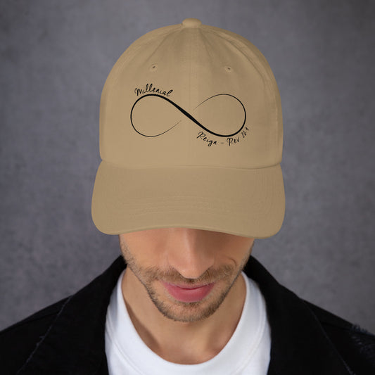 Christian dad hat with adjustable strap and curved visor for casual wear