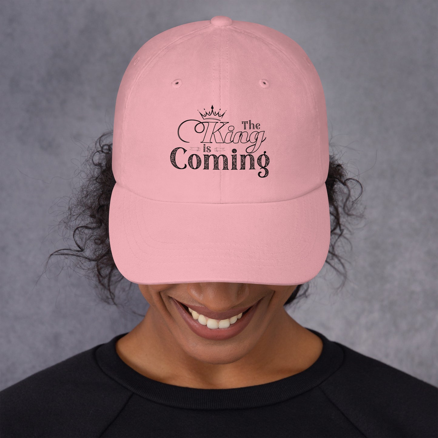 Low-profile Christian cotton twill cap for men and women