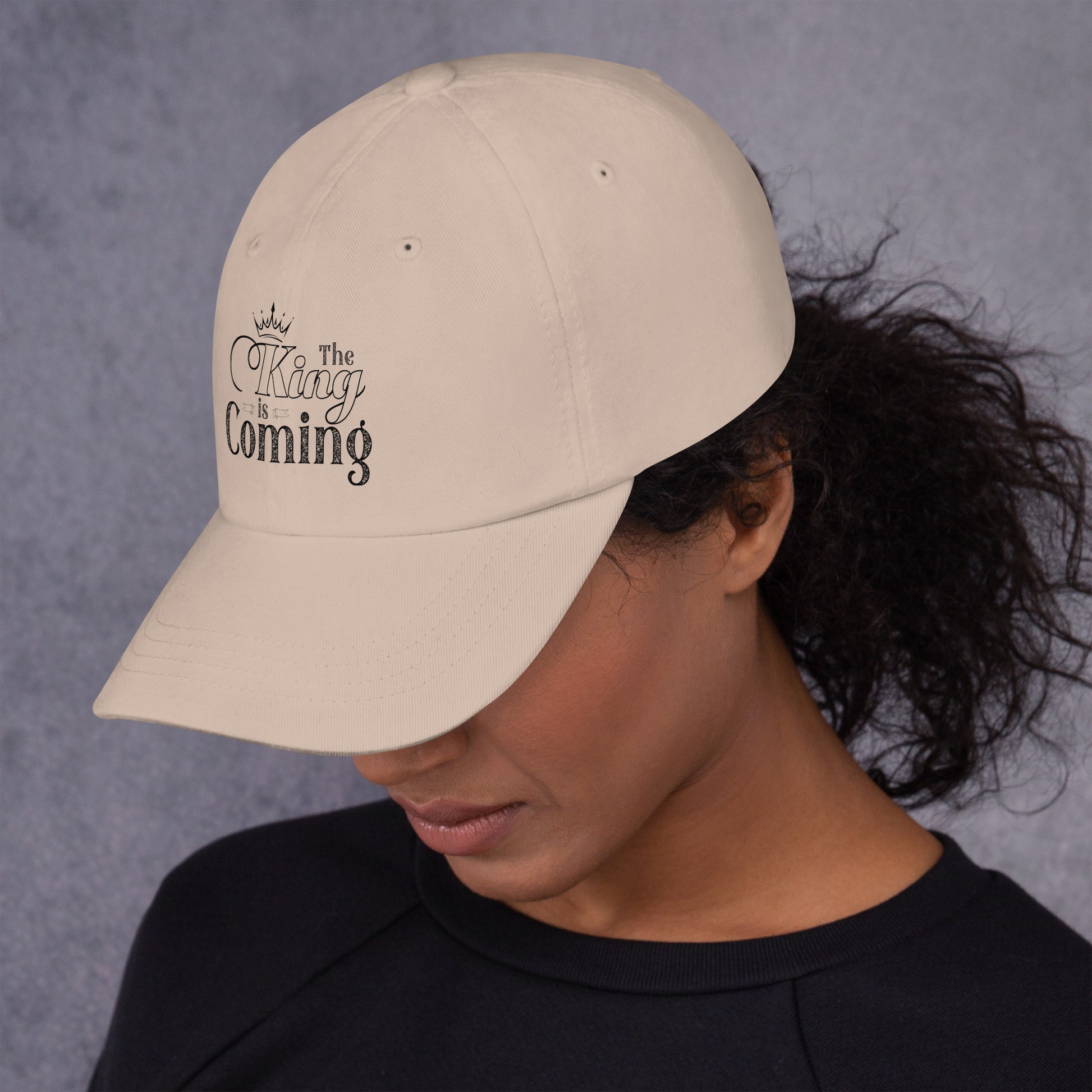 Low-profile Christian cotton twill cap for men and women