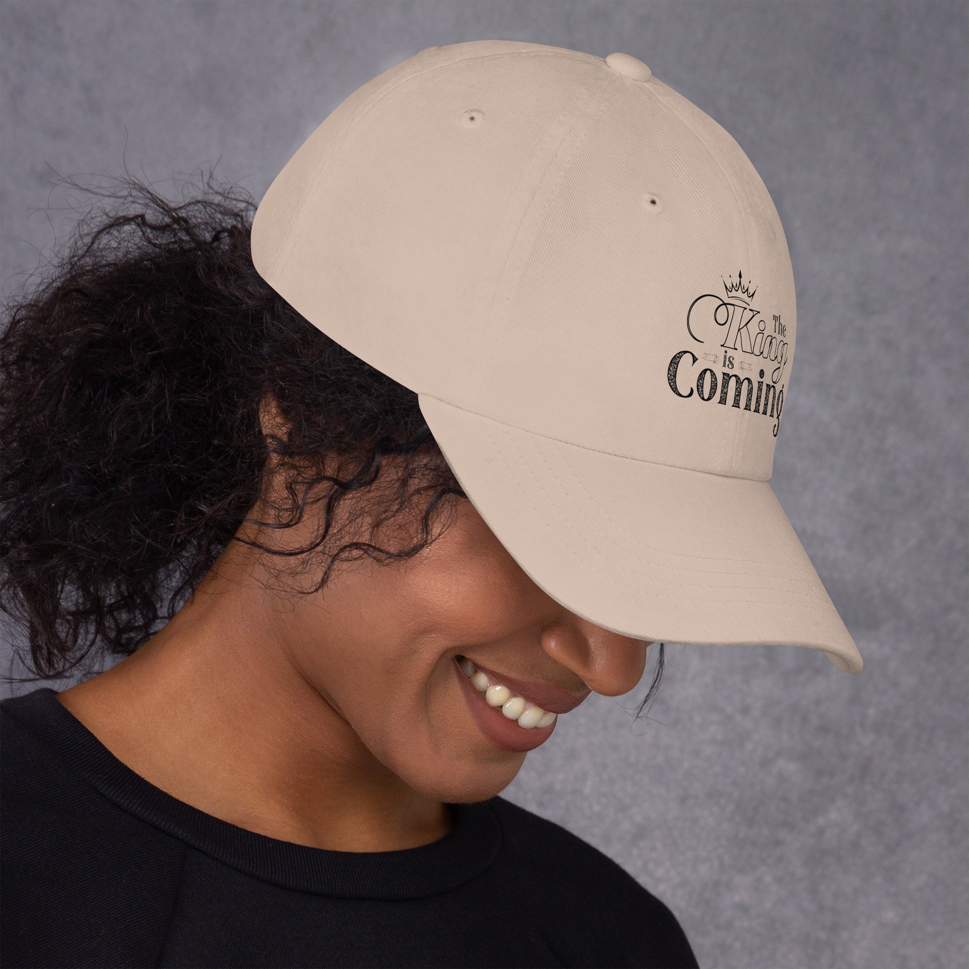 Low-profile Christian cotton twill cap for men and women