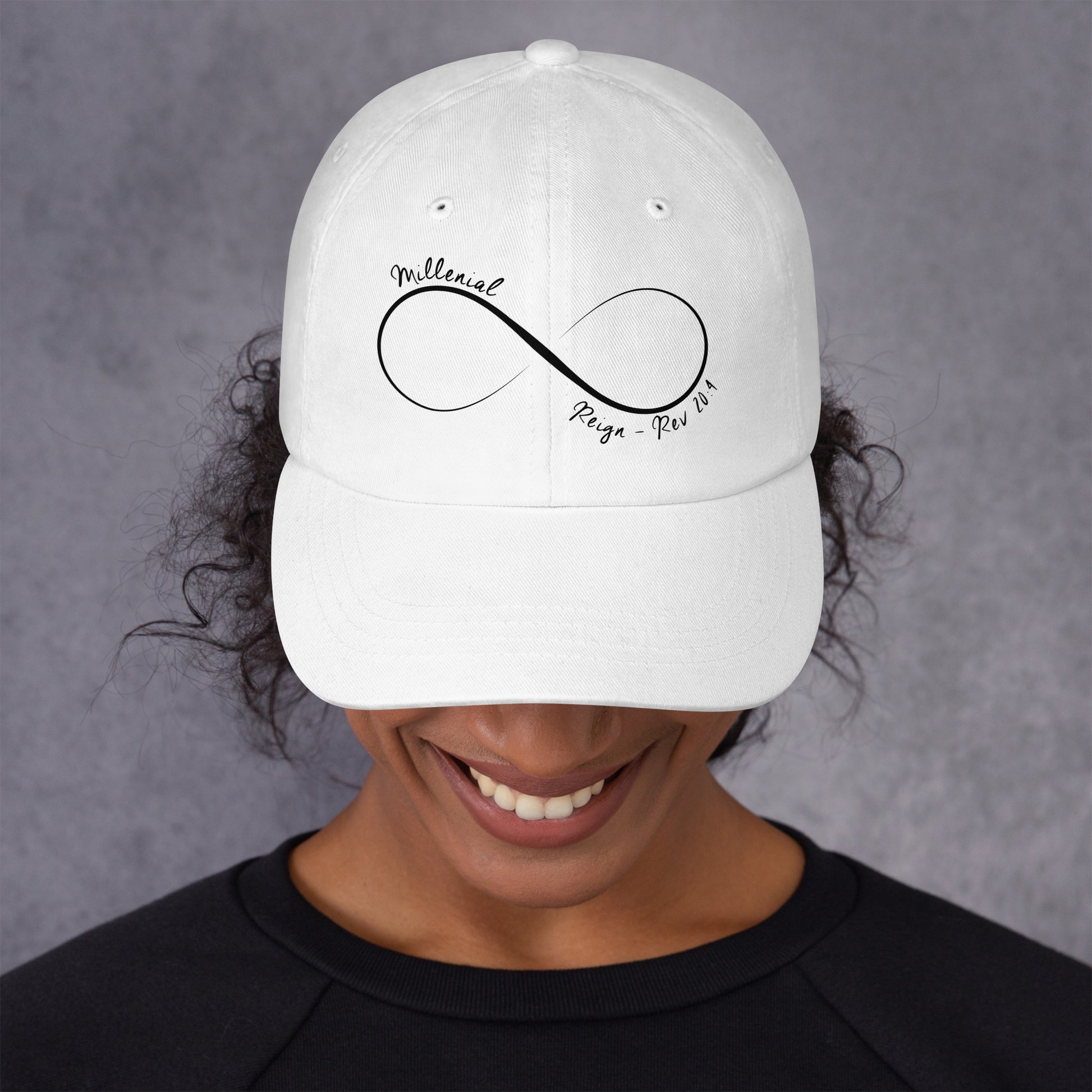 Unisex Christian hat with breathable eyelets and soft fit