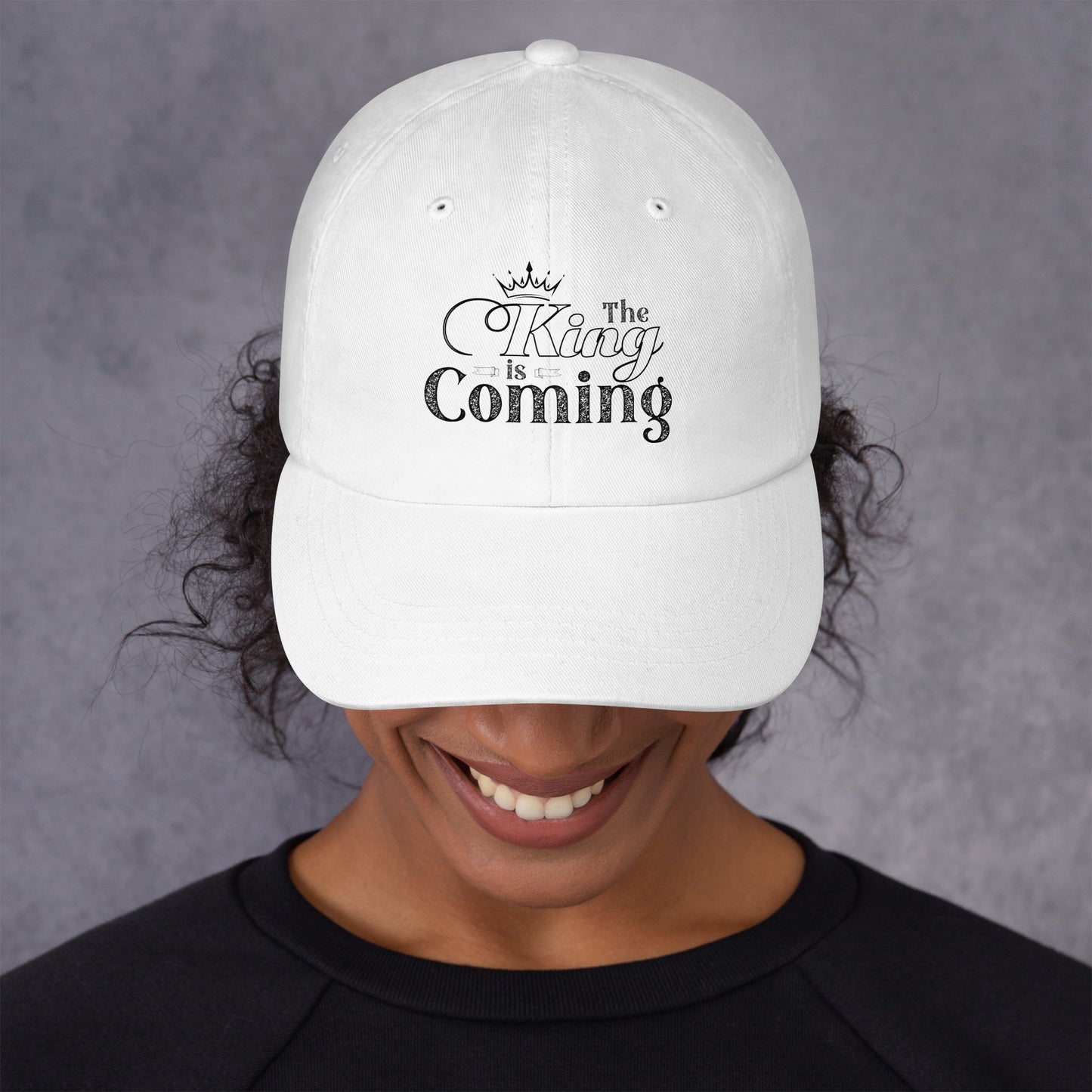 Christian hat with breathable eyelets and soft fit