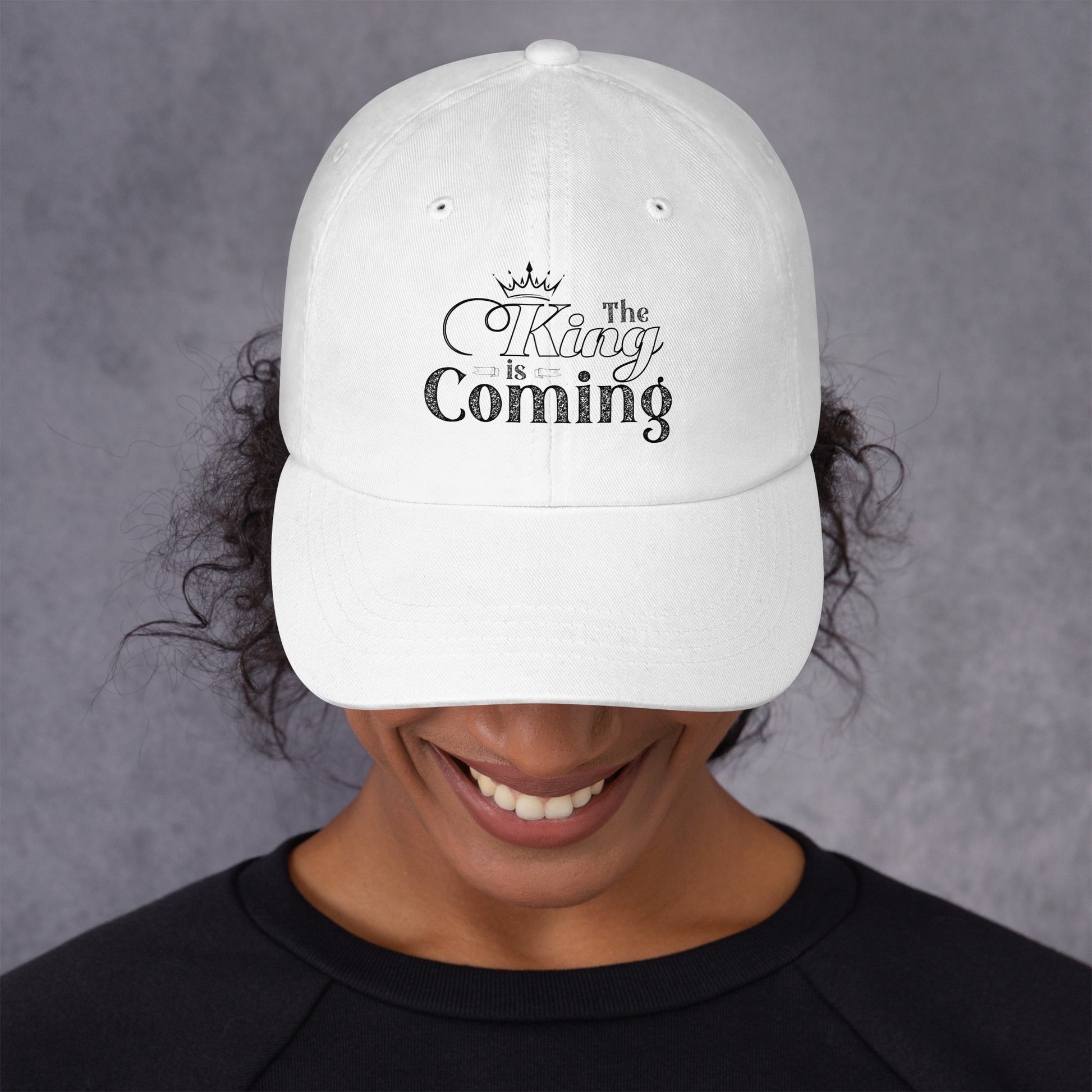 Christian hat with breathable eyelets and soft fit